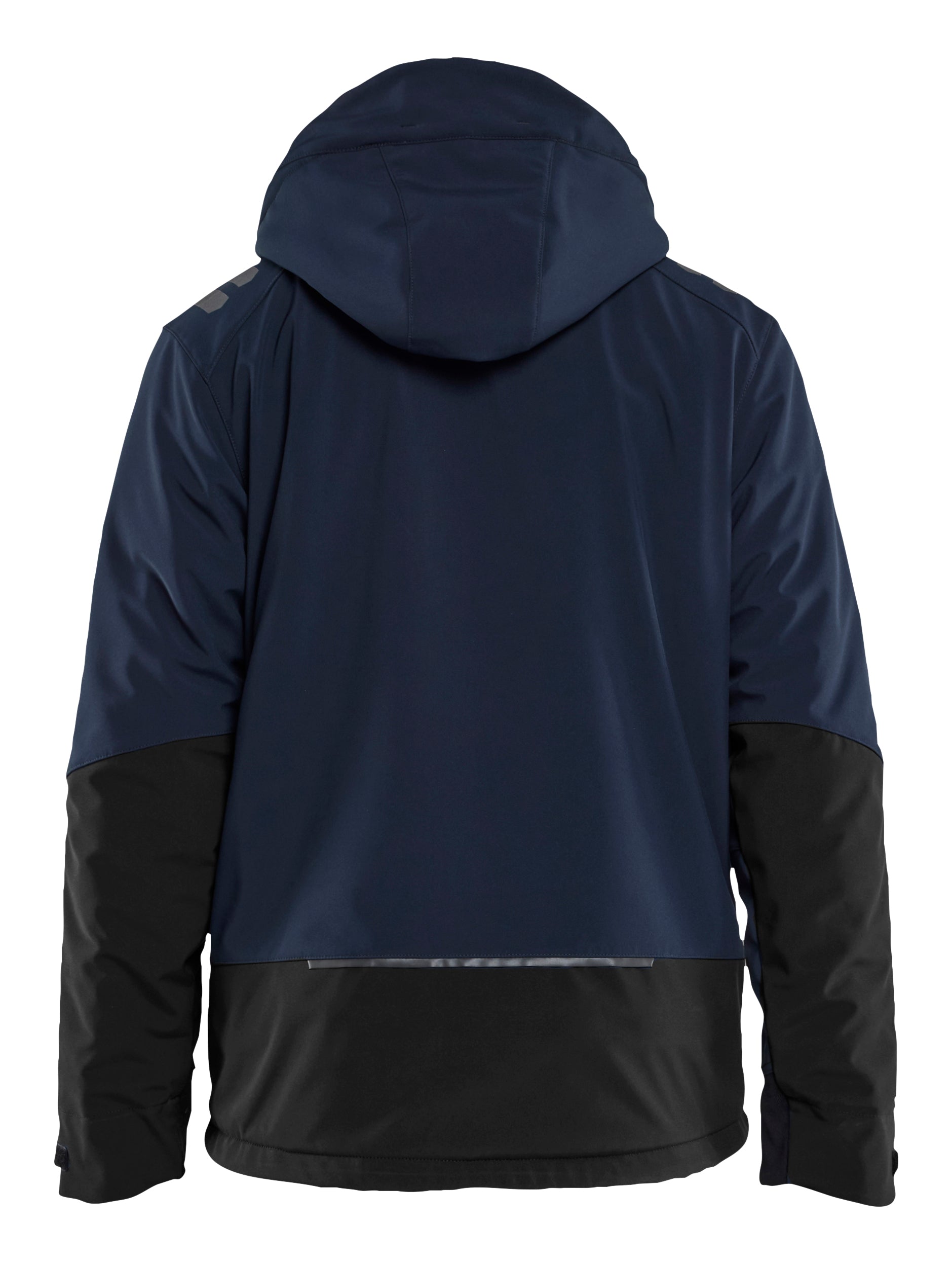 Blåkläder 4750 Letforet Vinter Softshelljakke nærbillede med logo
