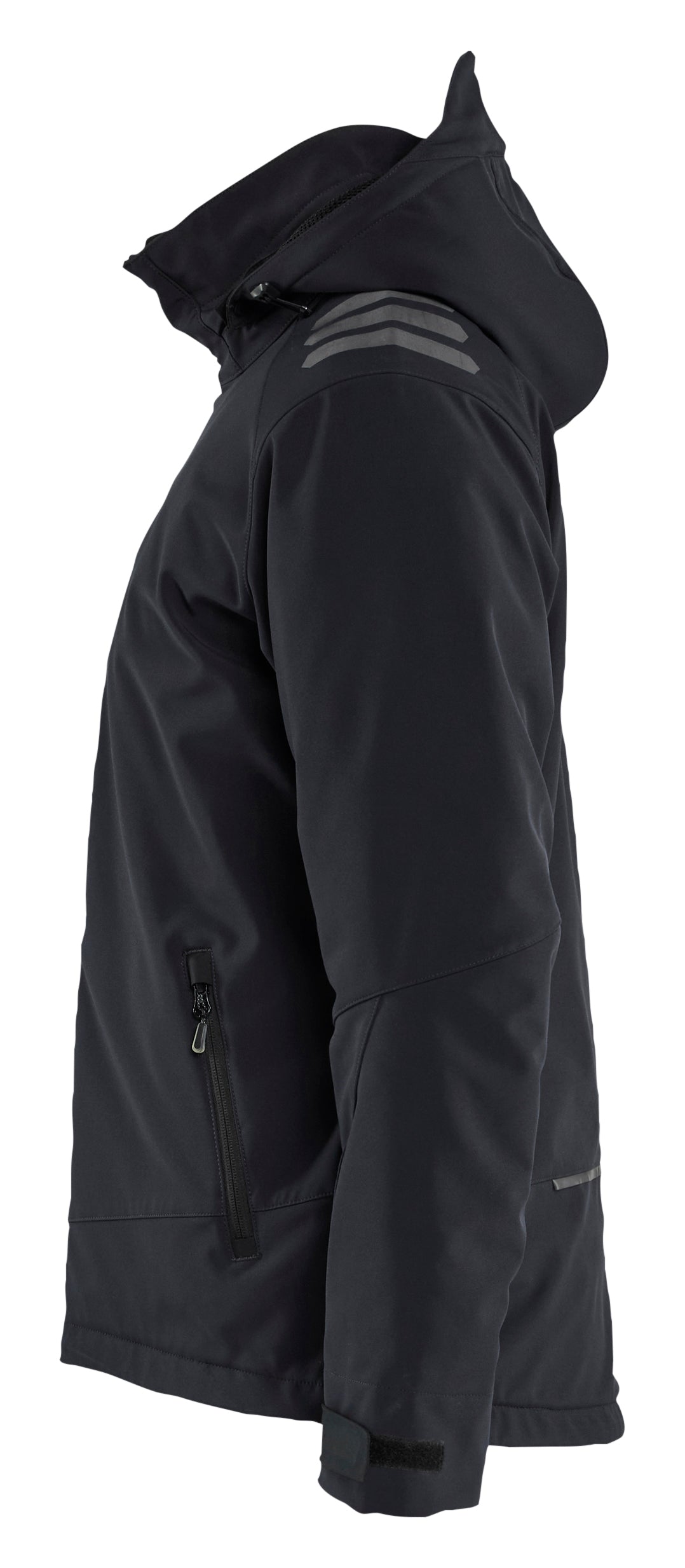 Blåkläder 4750 Letforet Vinter Softshelljakke detalje med tryk