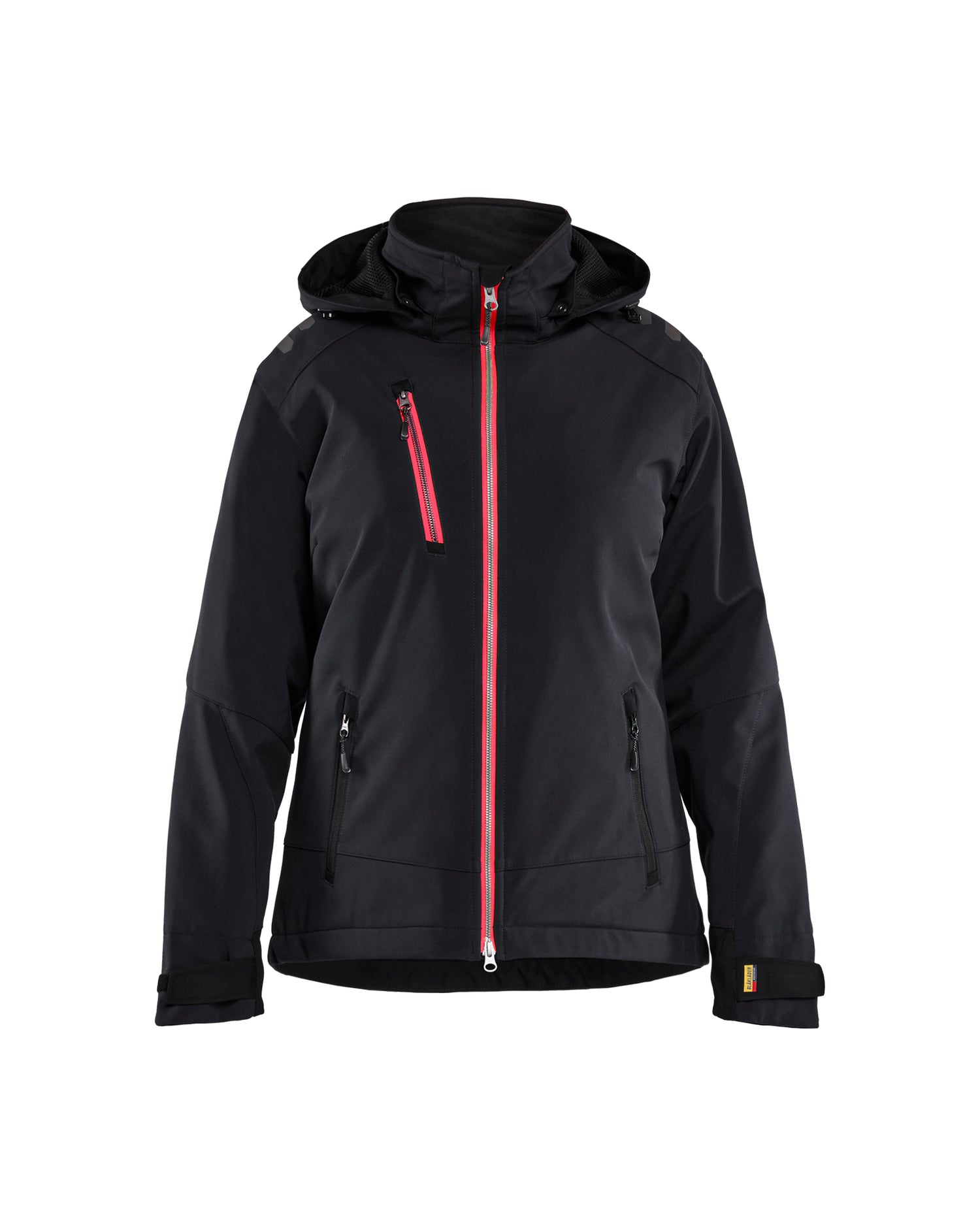 Blåkläder 4751 Dame Letforet Vinter Softshelljakke, Sort/Rød