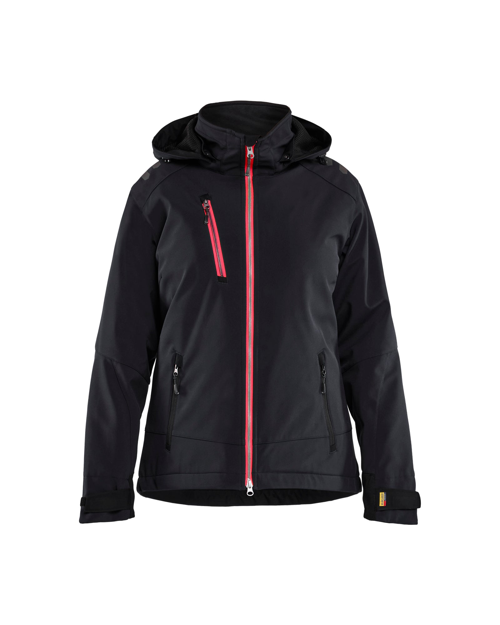 Blåkläder 4751 Dame Letforet Vinter Softshelljakke, Sort/Rød