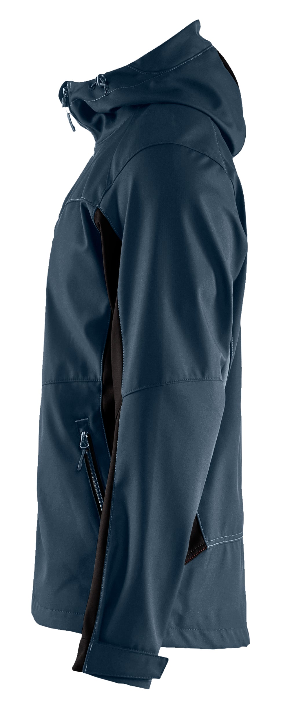 Blåkläder 4753 Softshell Jakke med hætte materiale med firmalogo