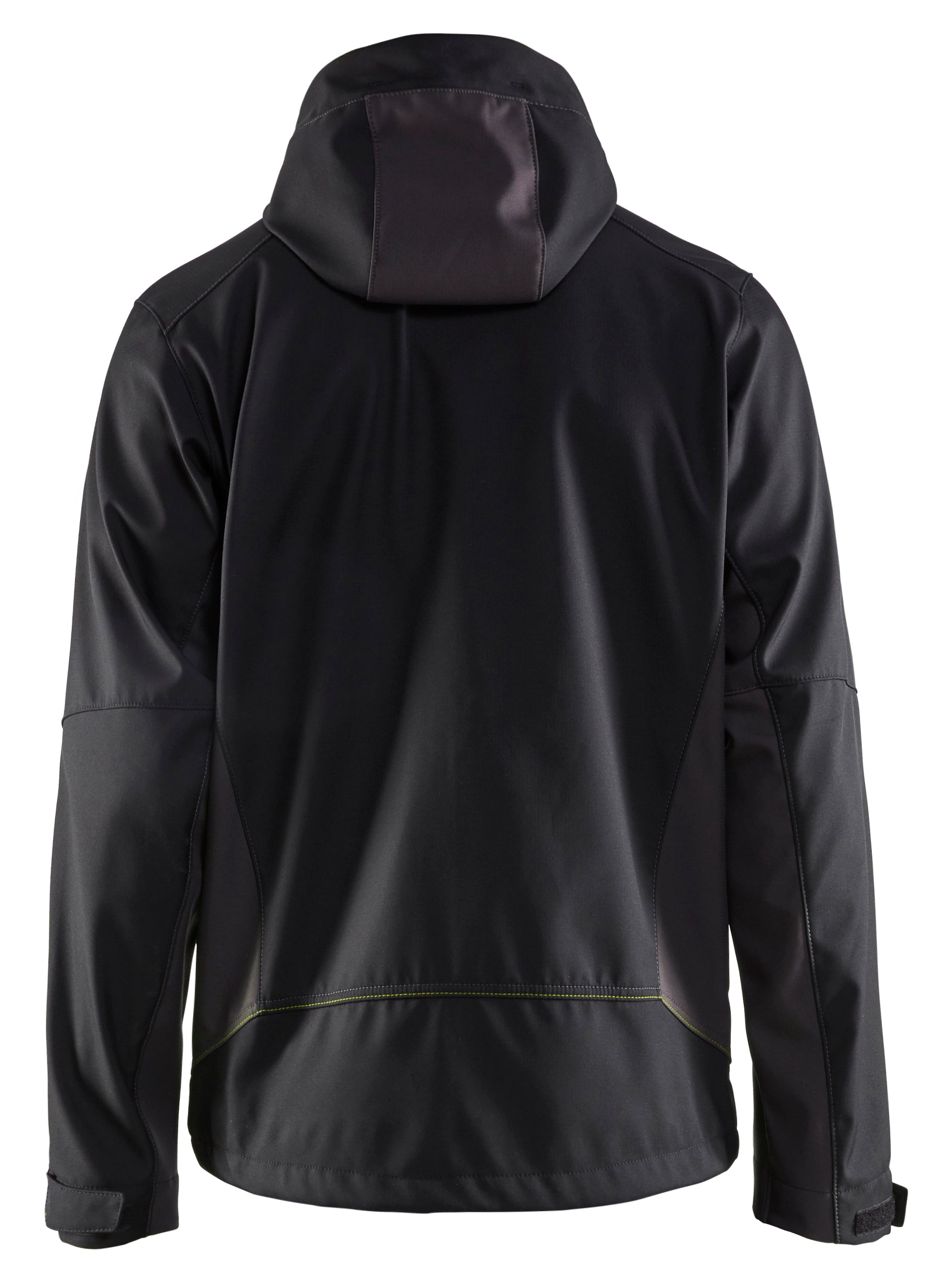 Blåkläder 4753 Softshell Jakke med hætte materiale med logo