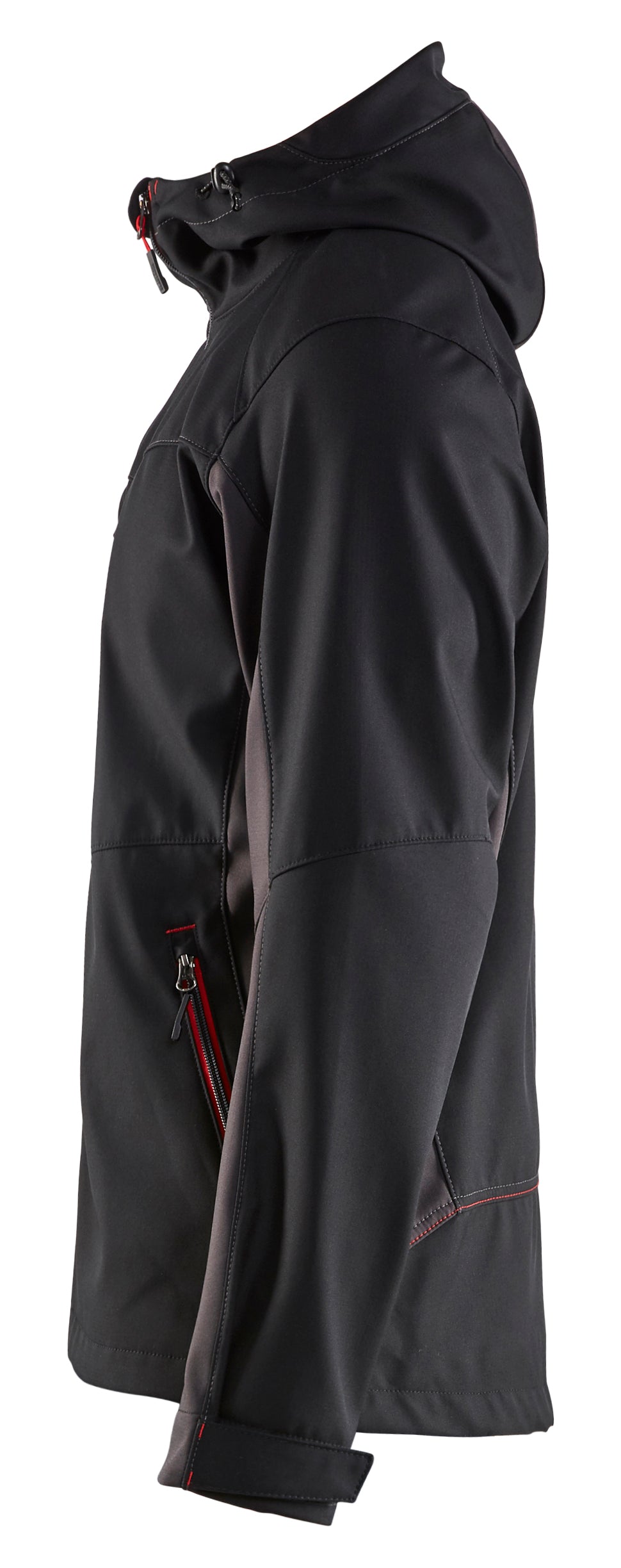 Blåkläder 4753 Softshell Jakke med hætte materiale med tryk