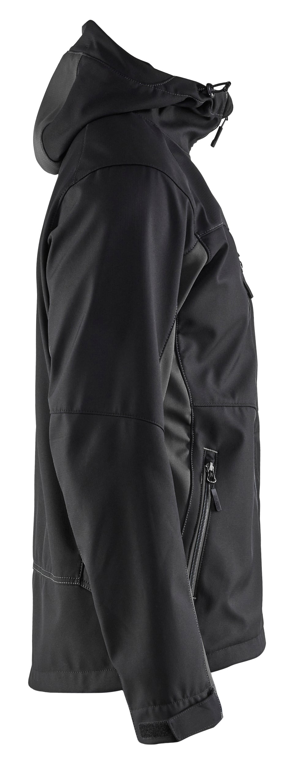 Blåkläder 4753 Softshell Jakke med hætte detalje med tryk