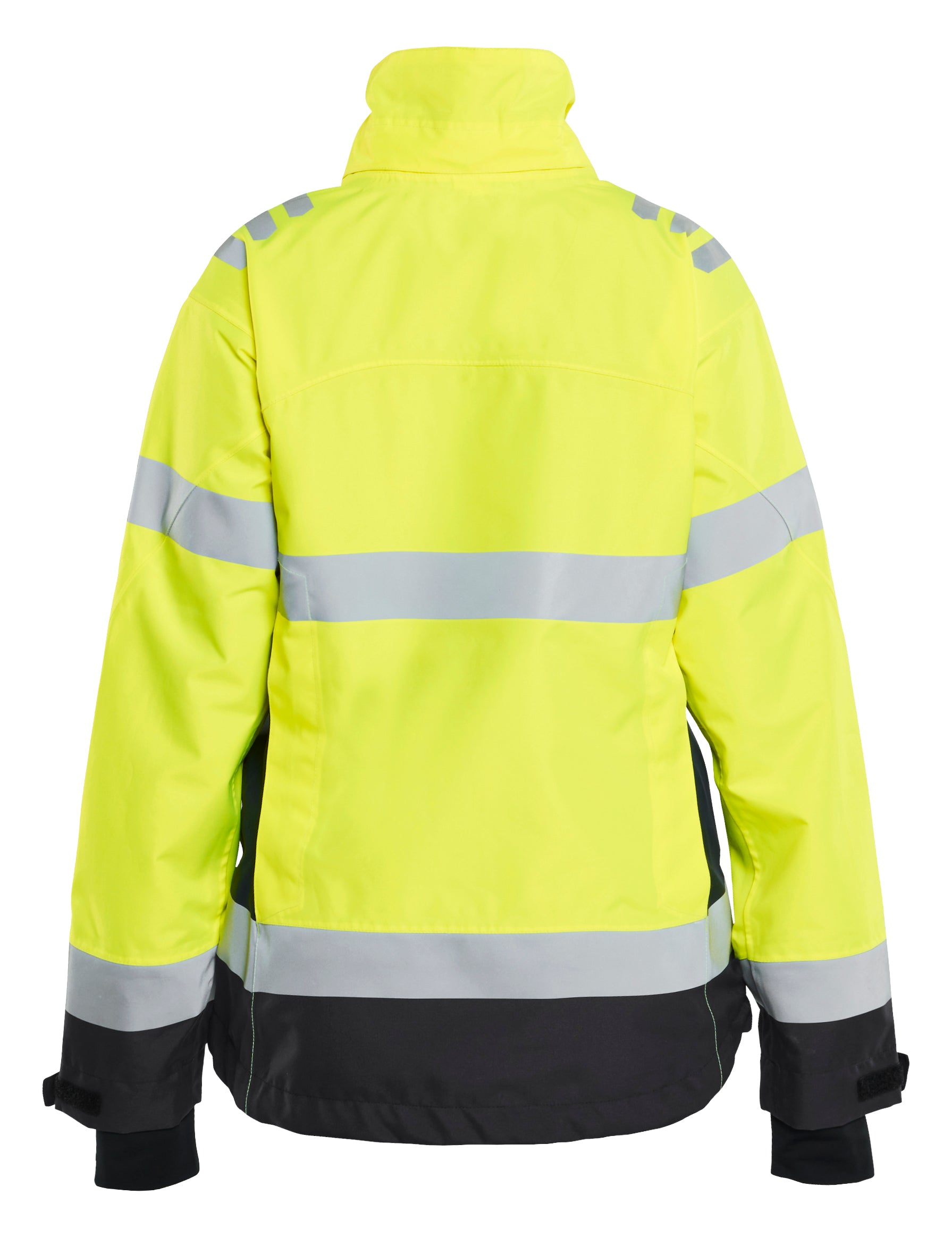 Blåkläder 4761 Dame High Vis Skaljakke nærbillede med logo
