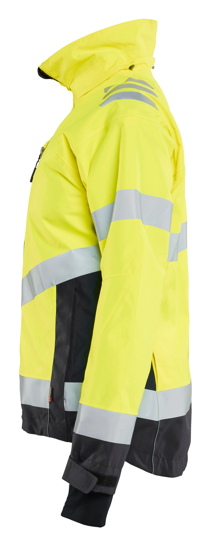 Blåkläder 4761 Dame High Vis Skaljakke produktbillede med tryk