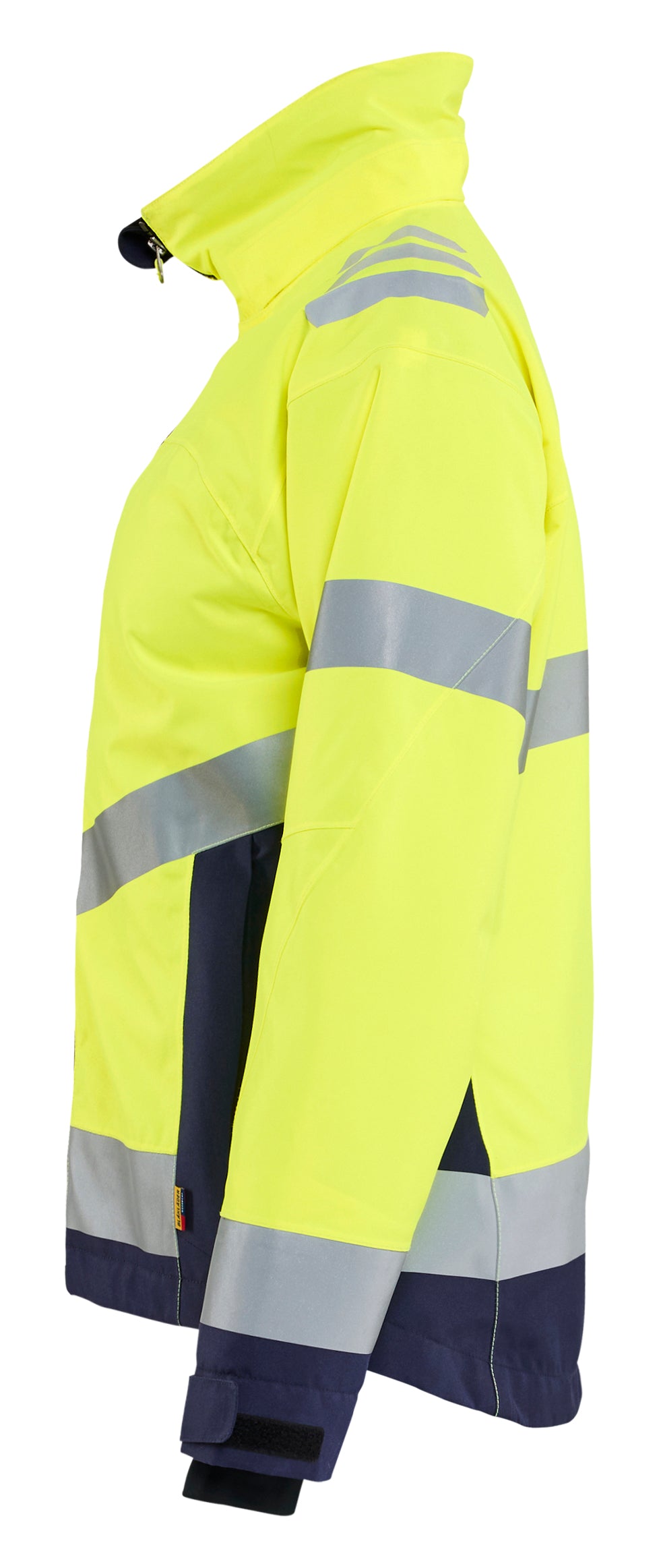 Blåkläder 4762 Dame High Vis Letforet Vinterjakke produktfoto med tryk