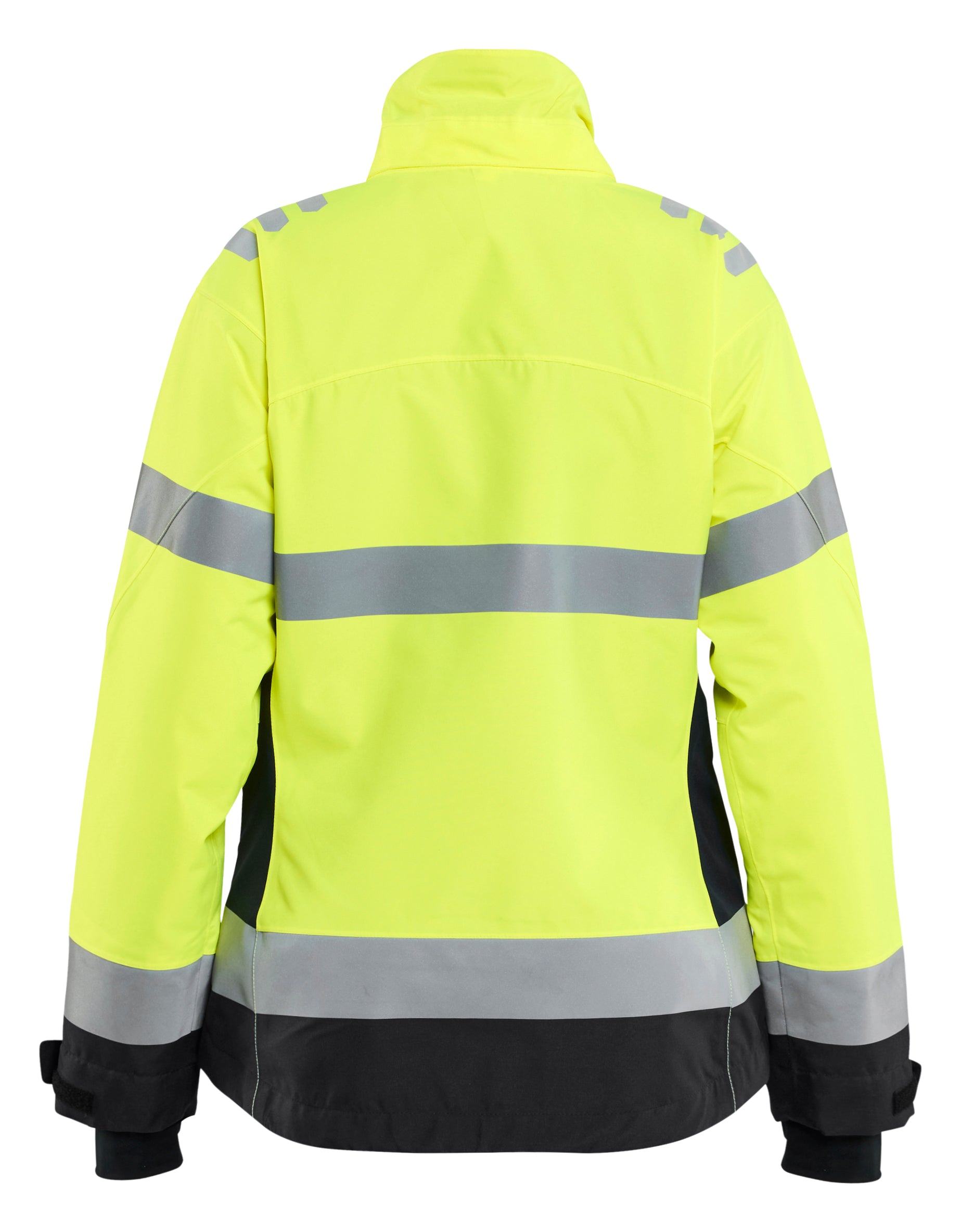 Blåkläder 4762 Dame High Vis Letforet Vinterjakke nærbillede med logo
