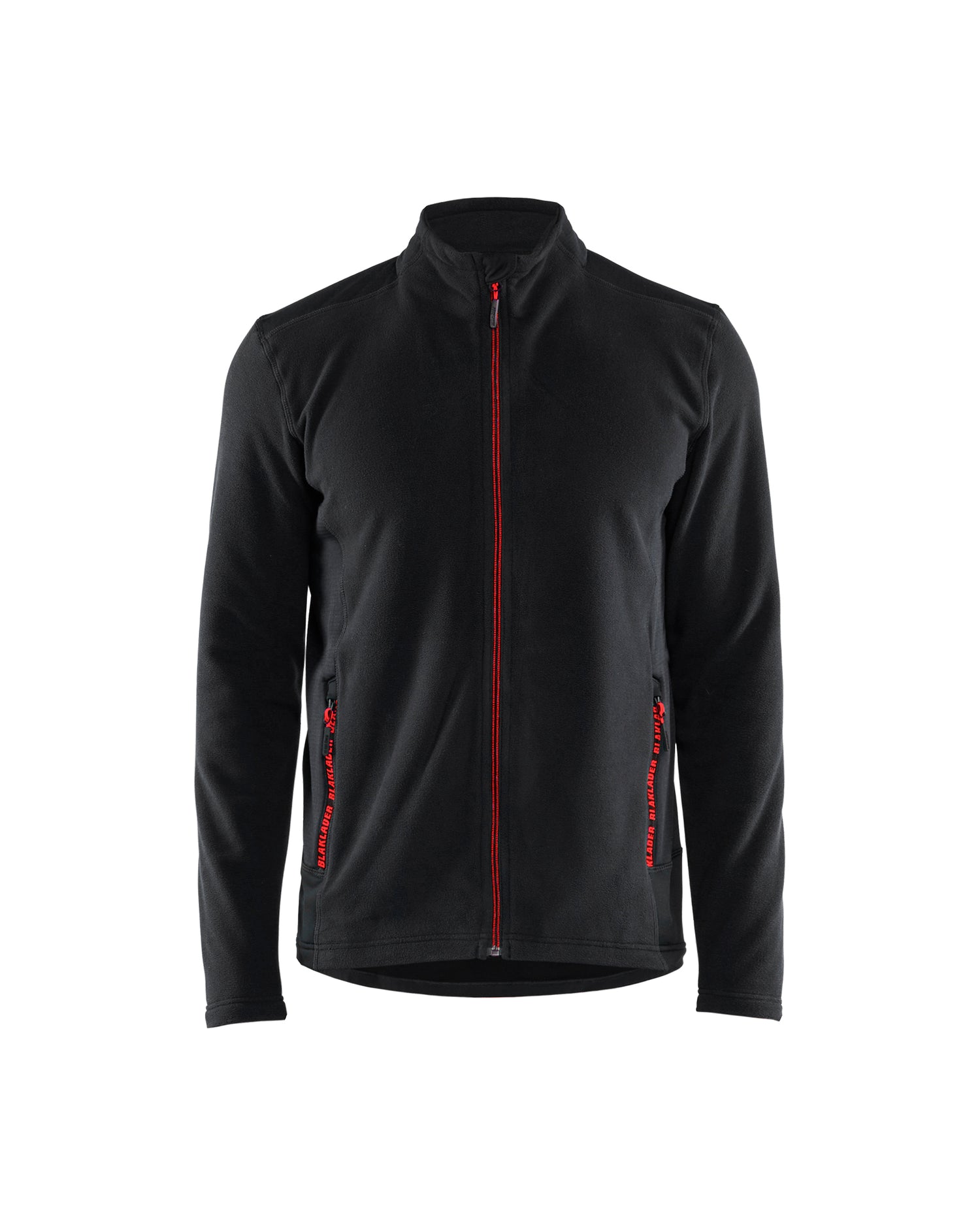 Blåkläder 4765 Microfleece jakke, Sort/Rød