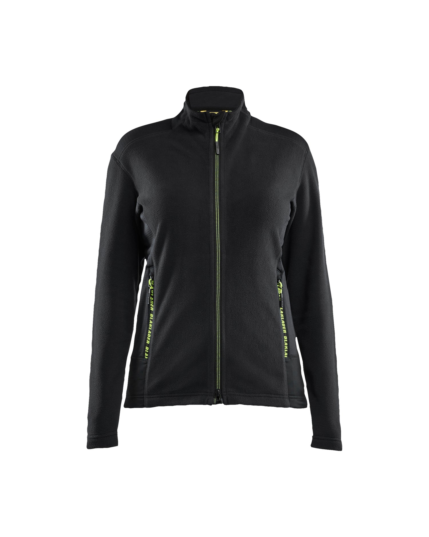 Blåkläder 4766 Dame microfleece jakke, Sort/High Vis Gul