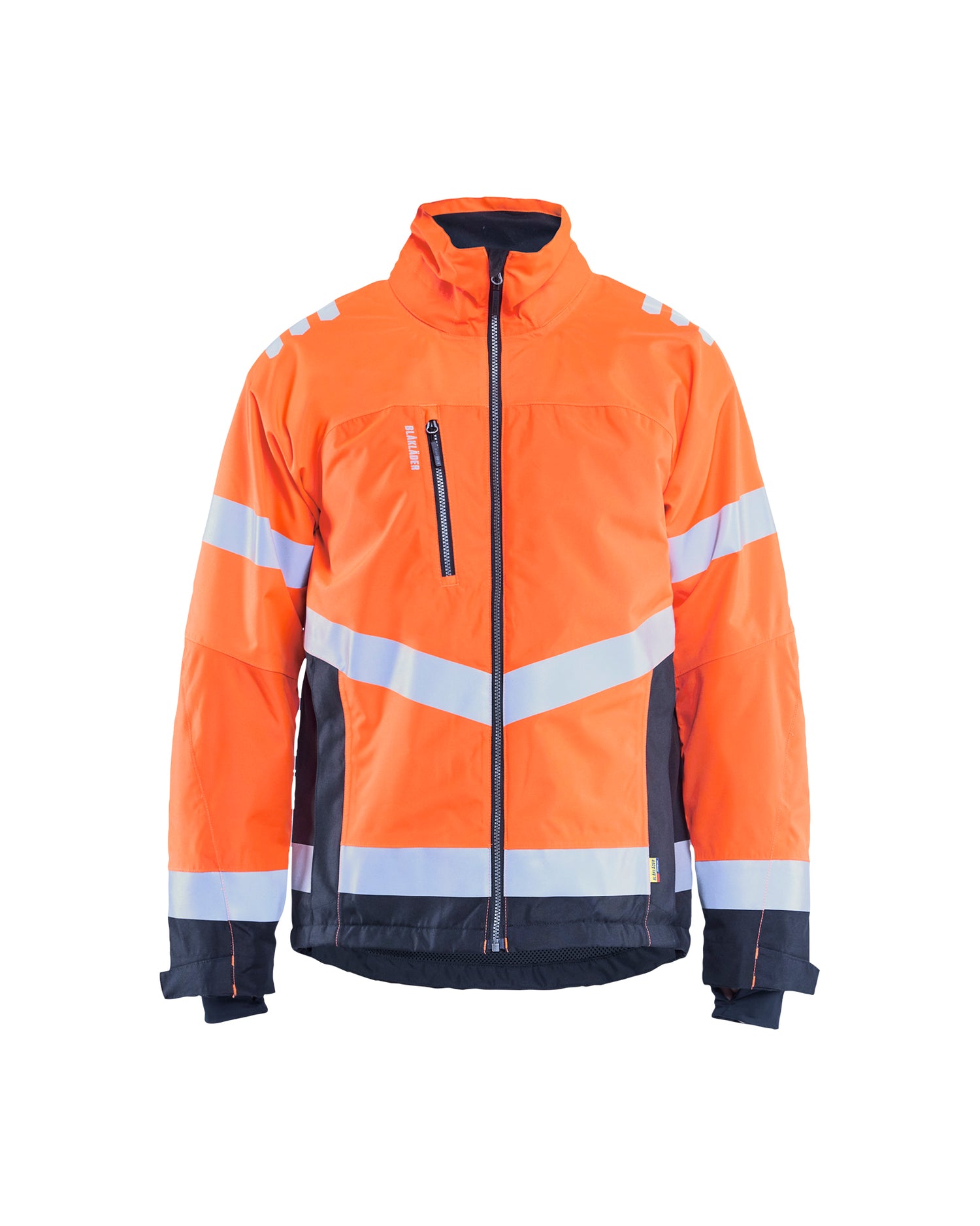 Blåkläder 4780 High Vis Letforet Vinterjakke, High Vis Orange/Marineblå