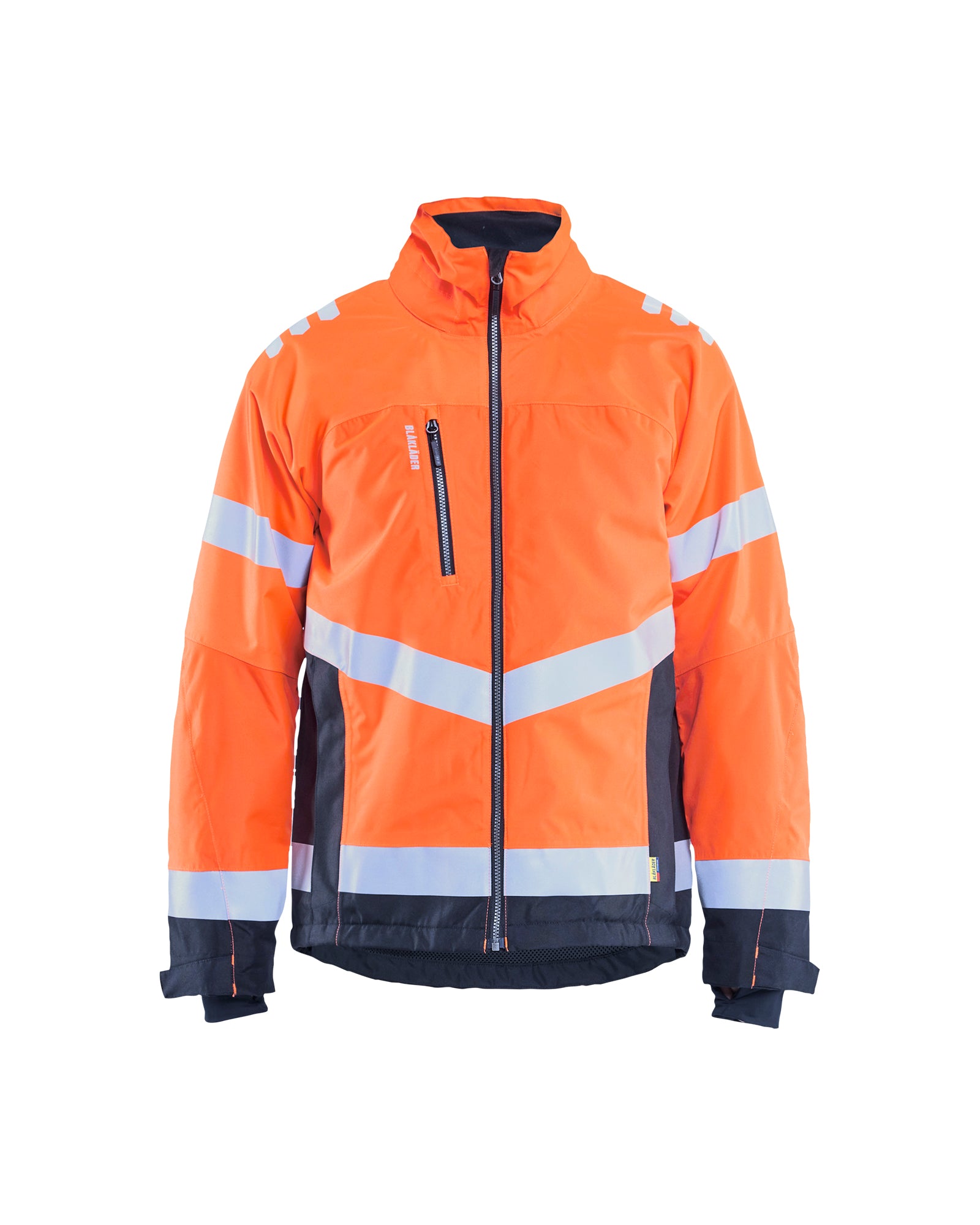 Blåkläder 4780 High Vis Letforet Vinterjakke, High Vis Orange/Marineblå