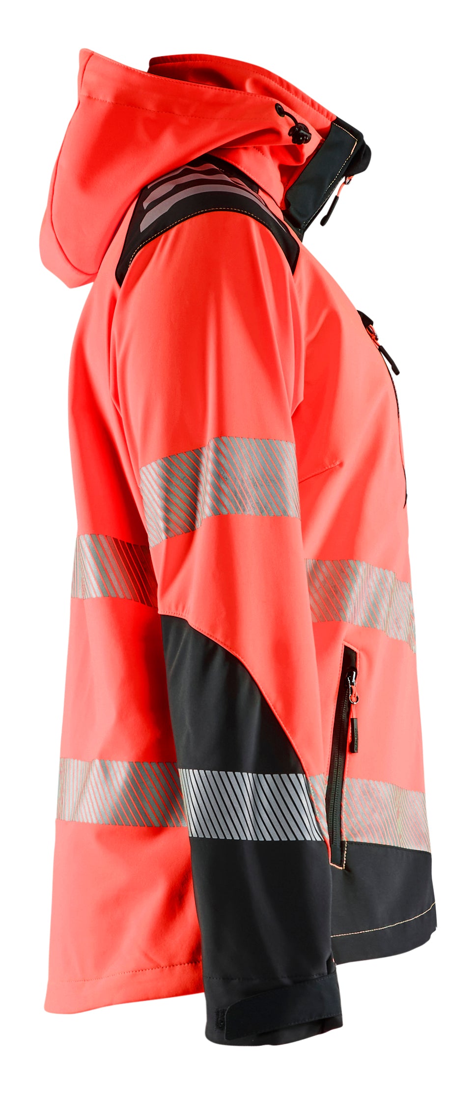 Blåkläder 4791 Dame High Vis Softshelljakke produktbillede til broderi