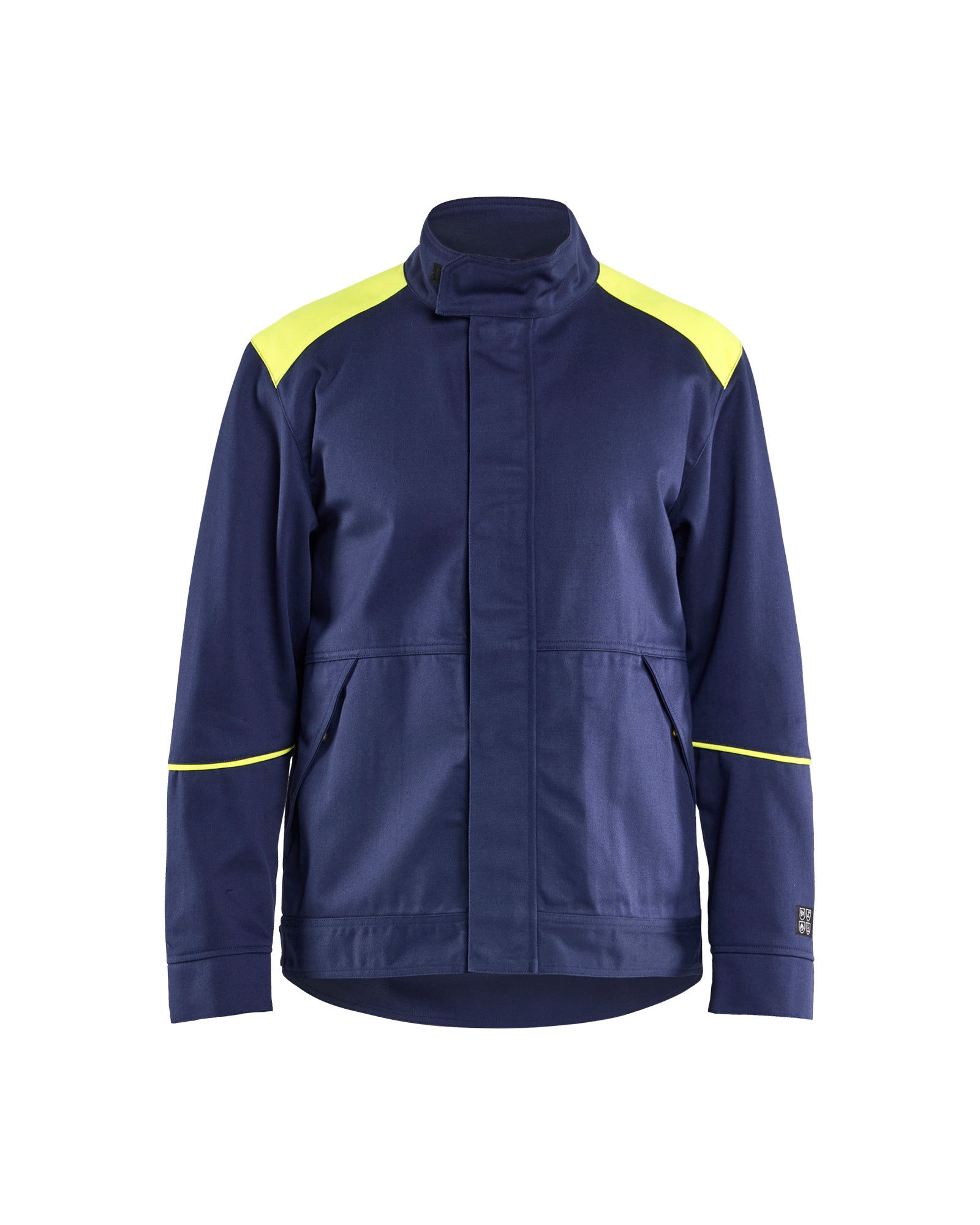 Blåkläder 4801 Flammehæmmende Svejse Jakke, Marineblå/High Vis Gul