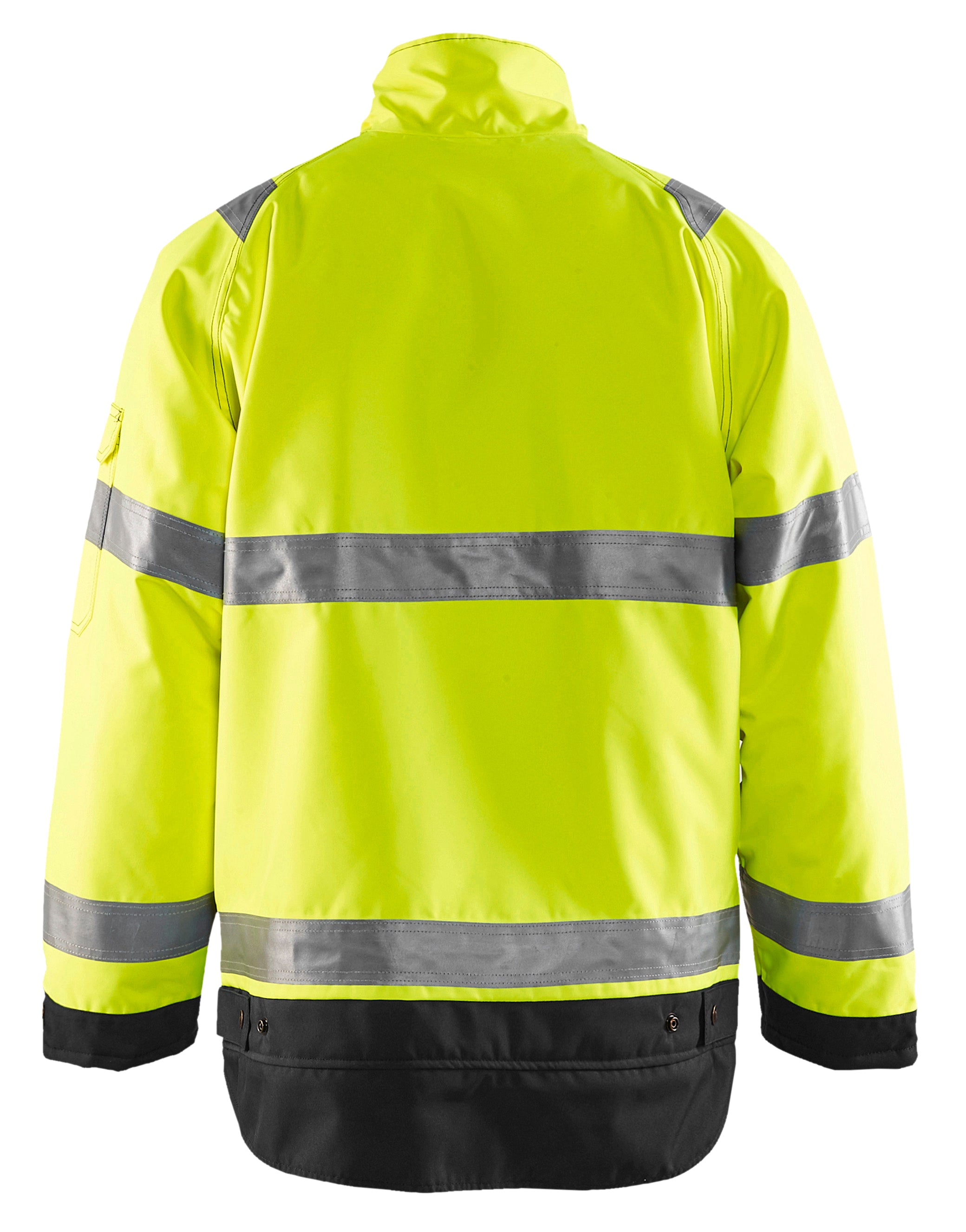 Blåkläder 4827 High Vis Vinterjakke nærbillede med logo