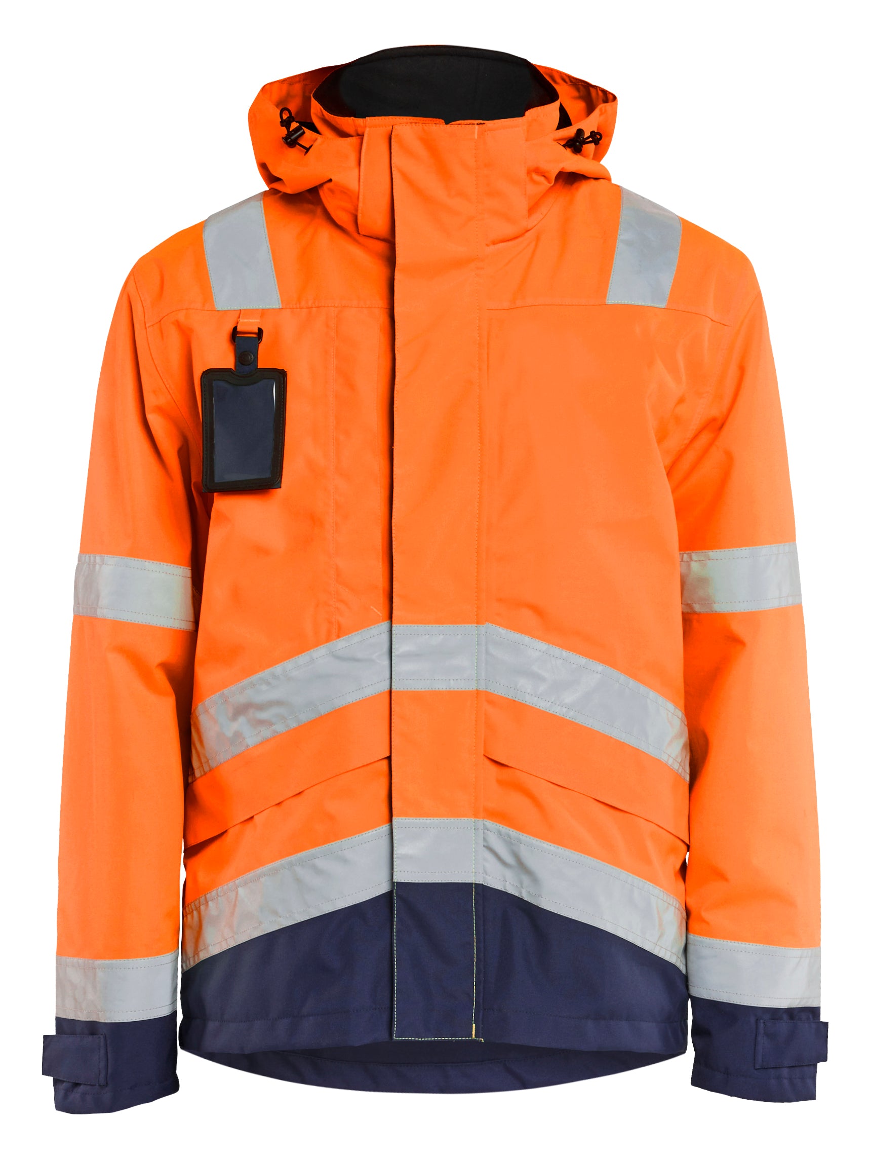 Blåkläder 4837 High Vis Skaljakke detalje med firmalogo