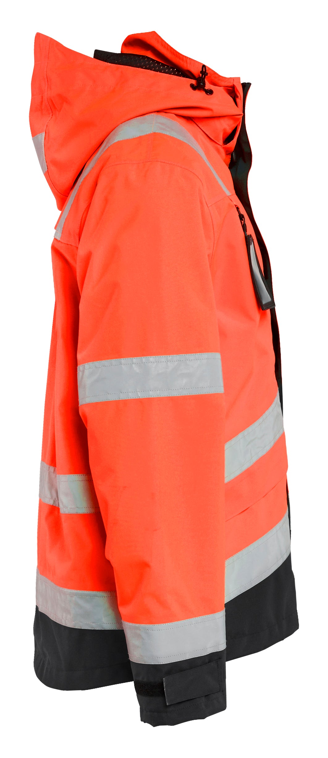 Blåkläder 4837 High Vis Skaljakke nærbillede til broderi