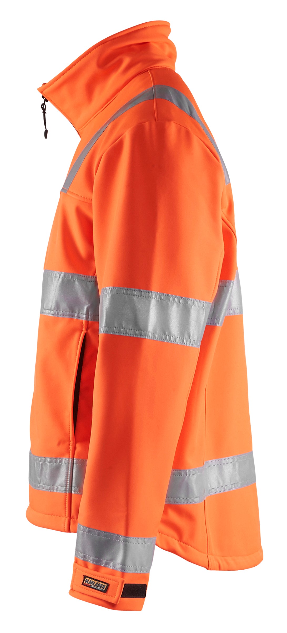 Blåkläder 4838 High Vis Softshell Jakke produktfoto med tryk