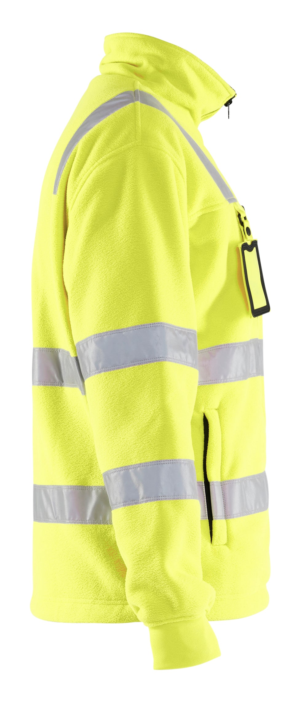 Blåkläder 4853 High Vis Fleecejakke detalje til broderi