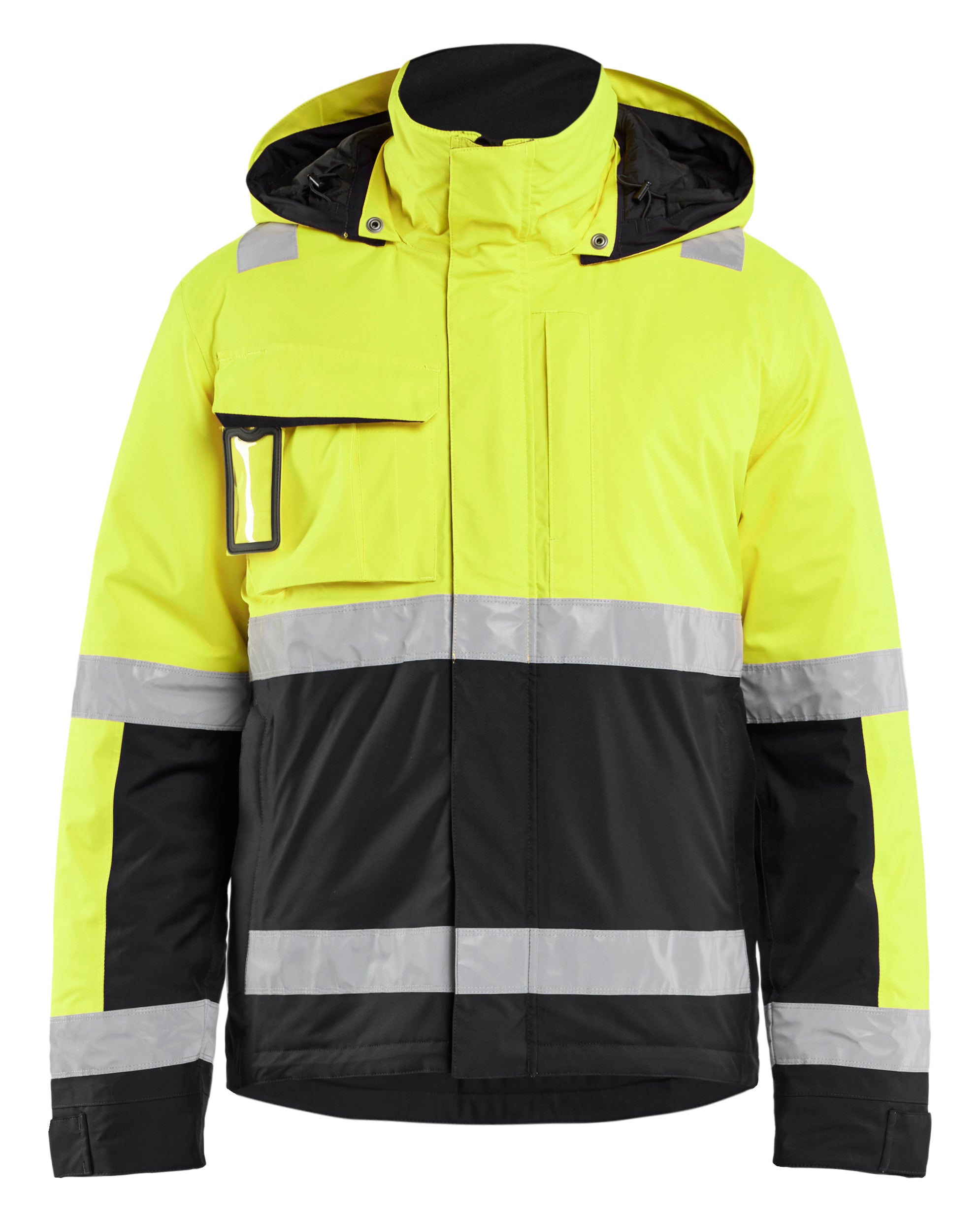 Blåkläder 4870 High Vis Vinterjakke materiale med firmalogo