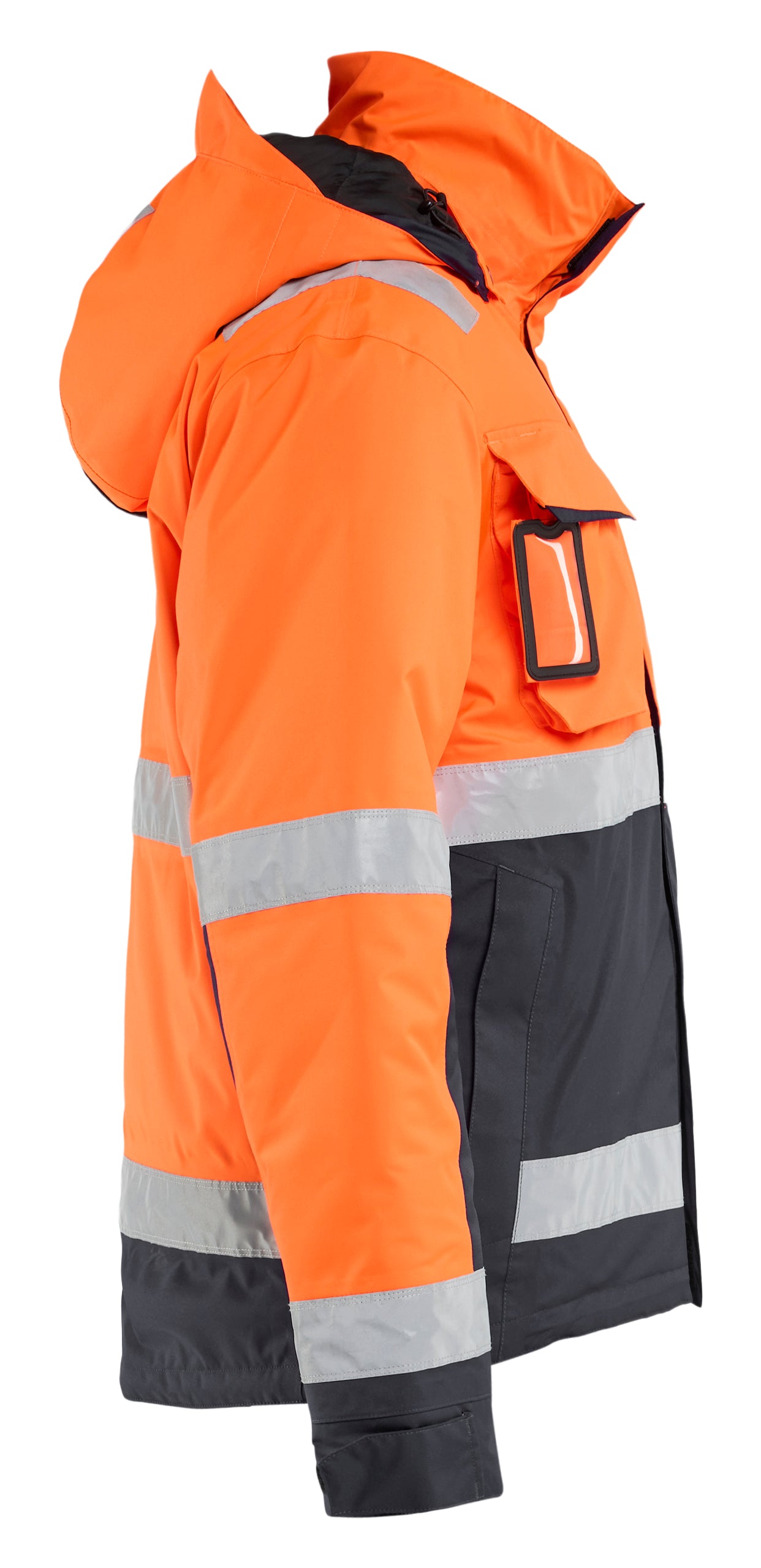 Blåkläder 4870 High Vis Vinterjakke nærbillede til broderi
