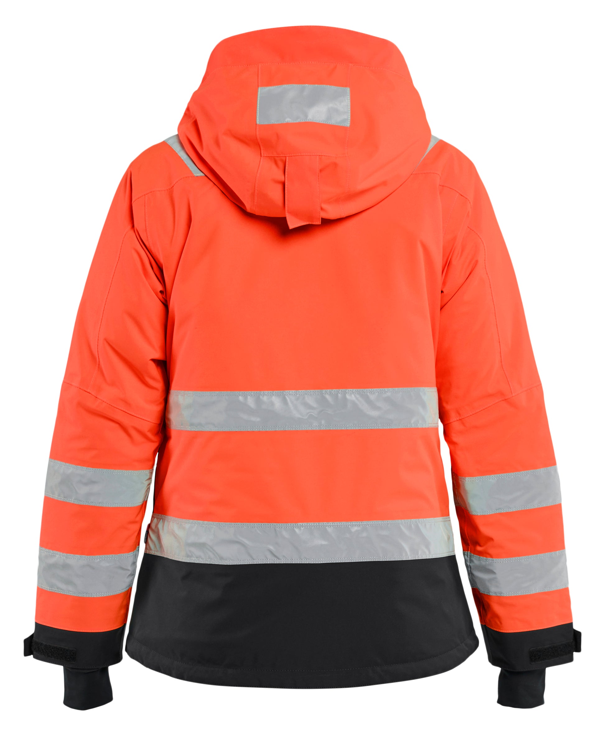 Blåkläder 4872 Dame High Vis Vinterjakke detalje med logo