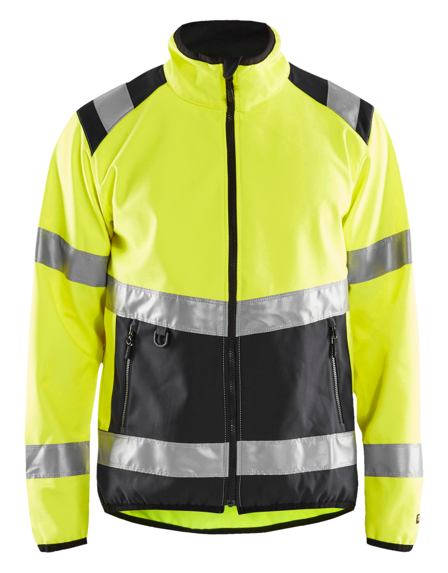 Blåkläder 4877 High Vis Light Softshell Jakke materiale med firmalogo