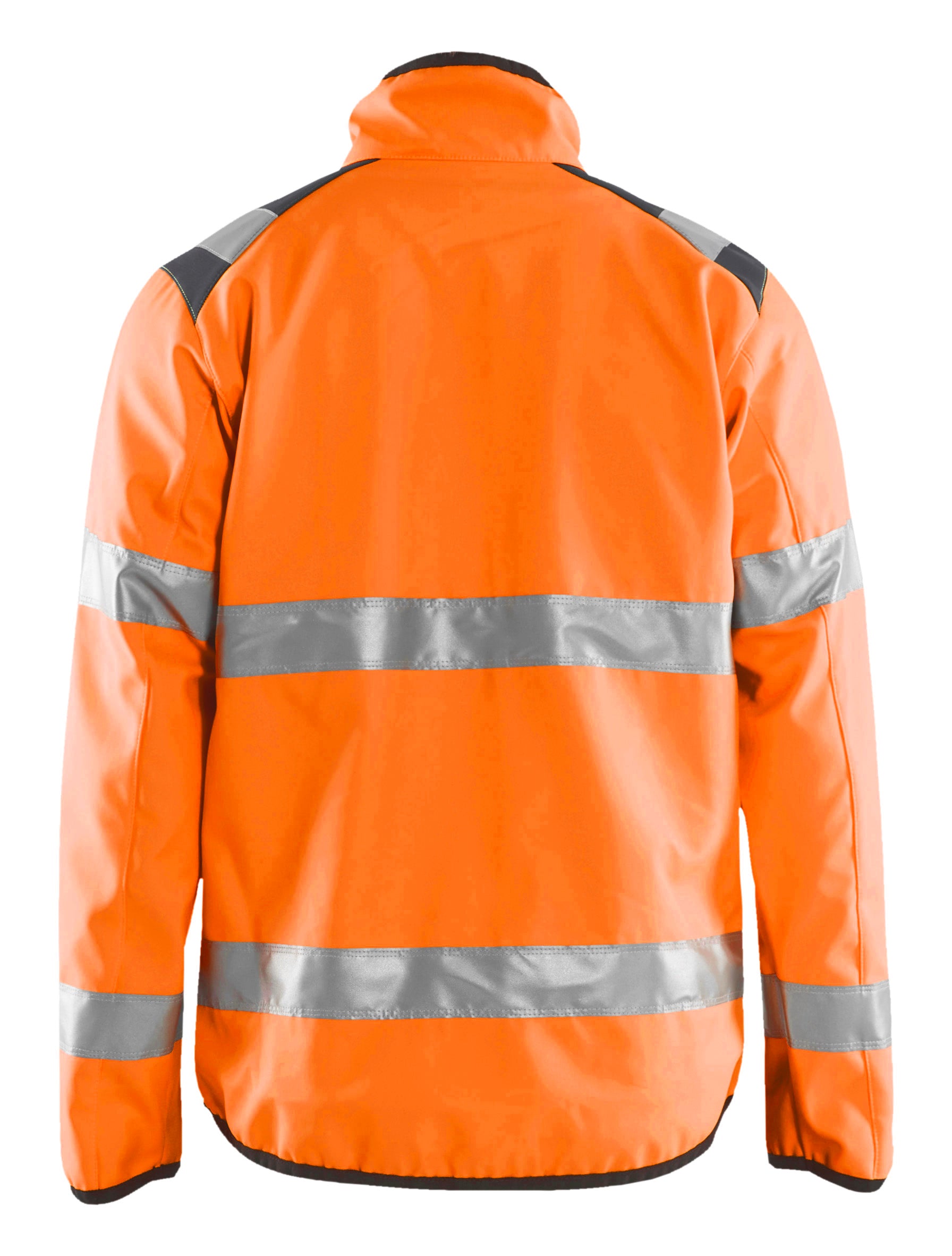 Blåkläder 4877 High Vis Light Softshell Jakke detalje med logo
