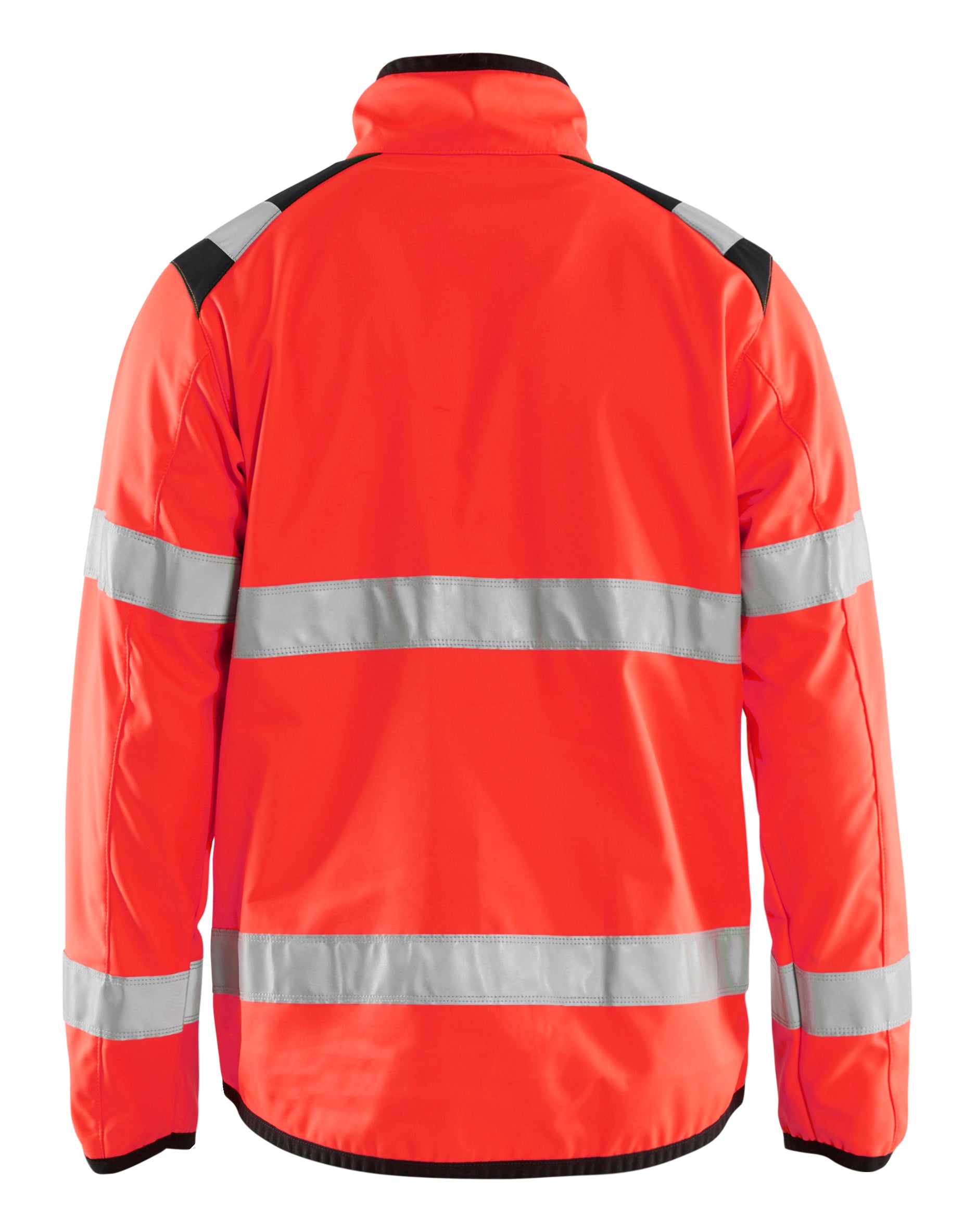 Blåkläder 4877 High Vis Light Softshell Jakke produktfoto med logo