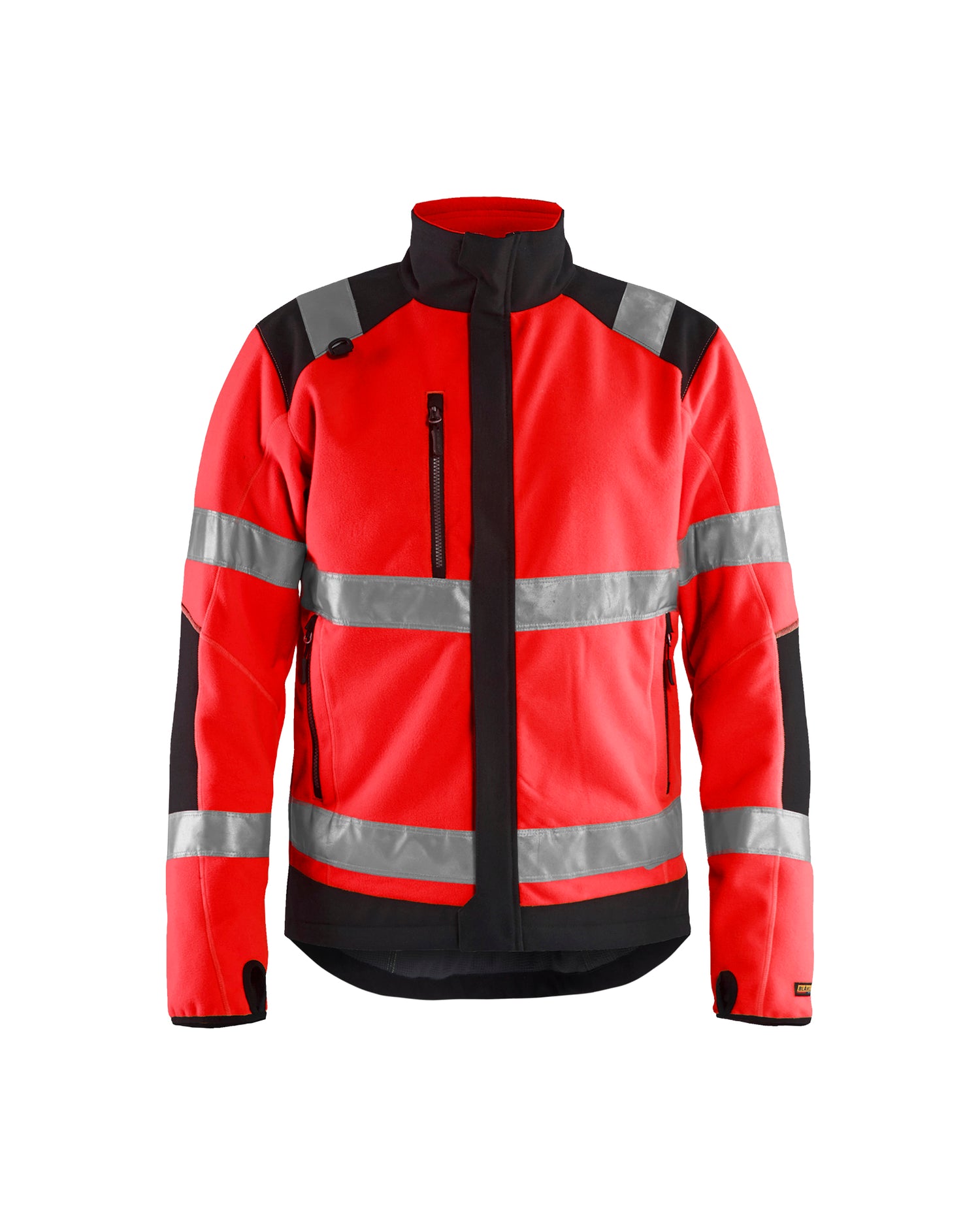 Blåkläder 4888 High Vis Vindtæt Fleecejakke, High Vis Rød/Sort