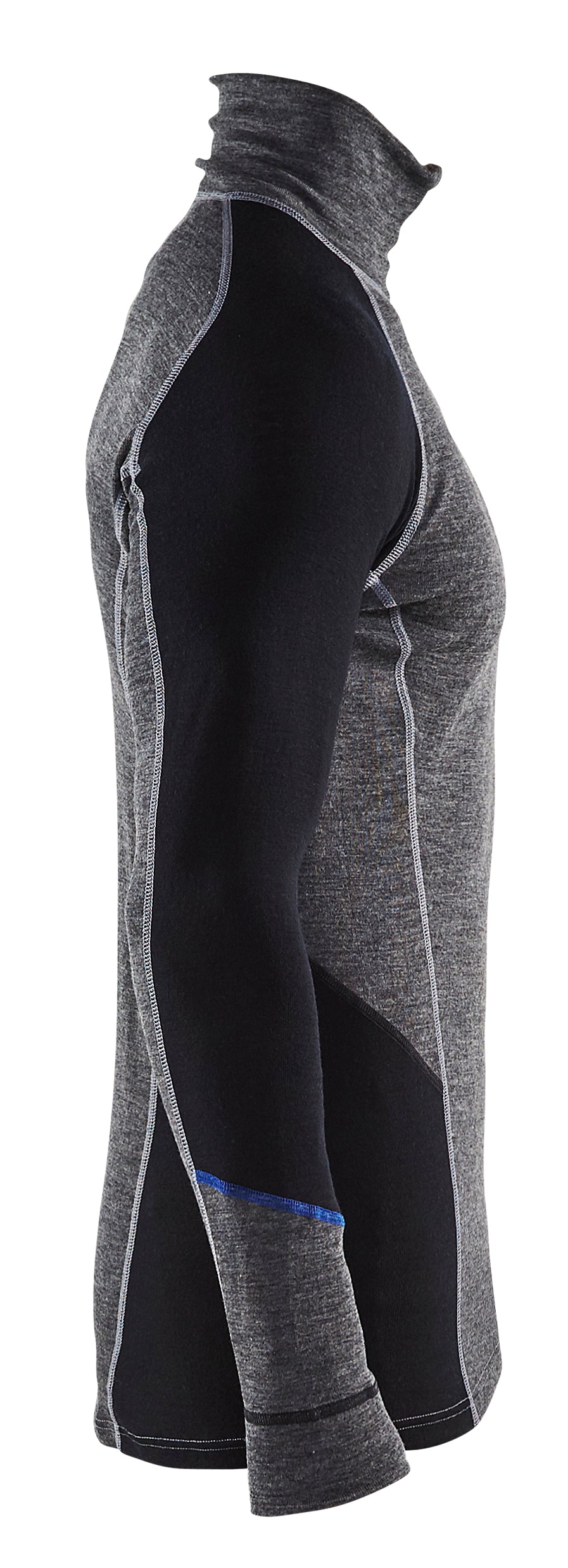Blåkläder 4899 Undertrøje Merinould Half Zip Warm detalje til broderi