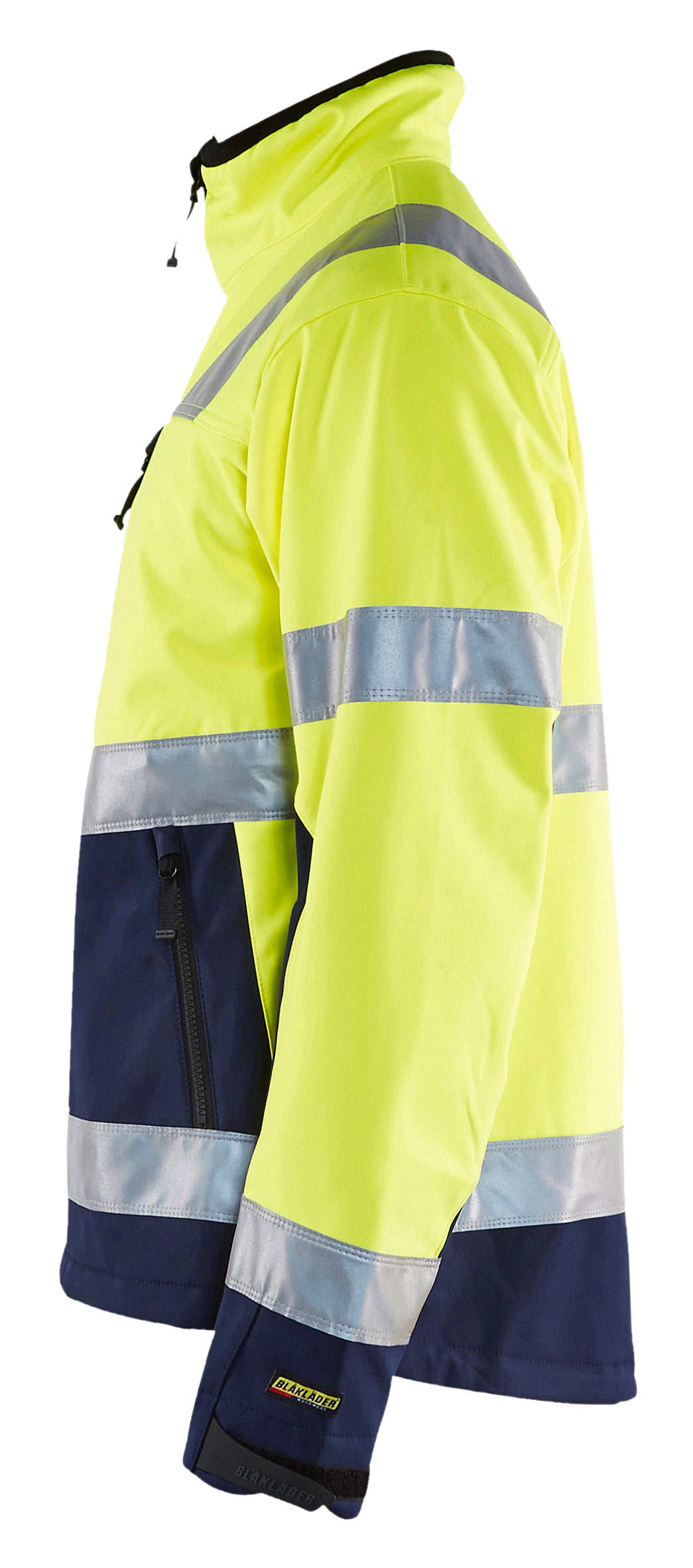 Blåkläder 4900 High Vis Softshell Jakke produktfoto med tryk
