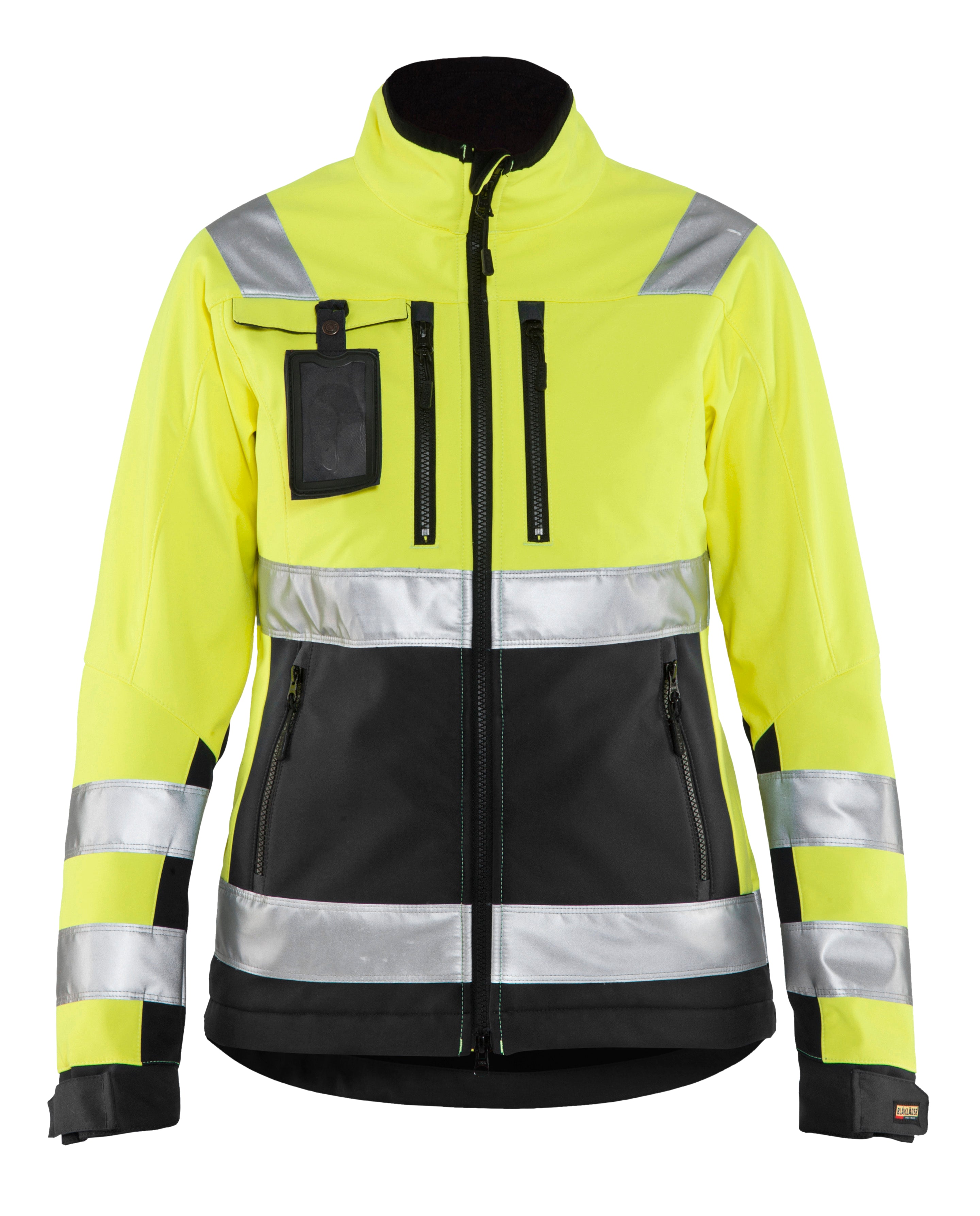 Blåkläder 4902 Dame High Vis Softshell Jakke materiale med firmalogo