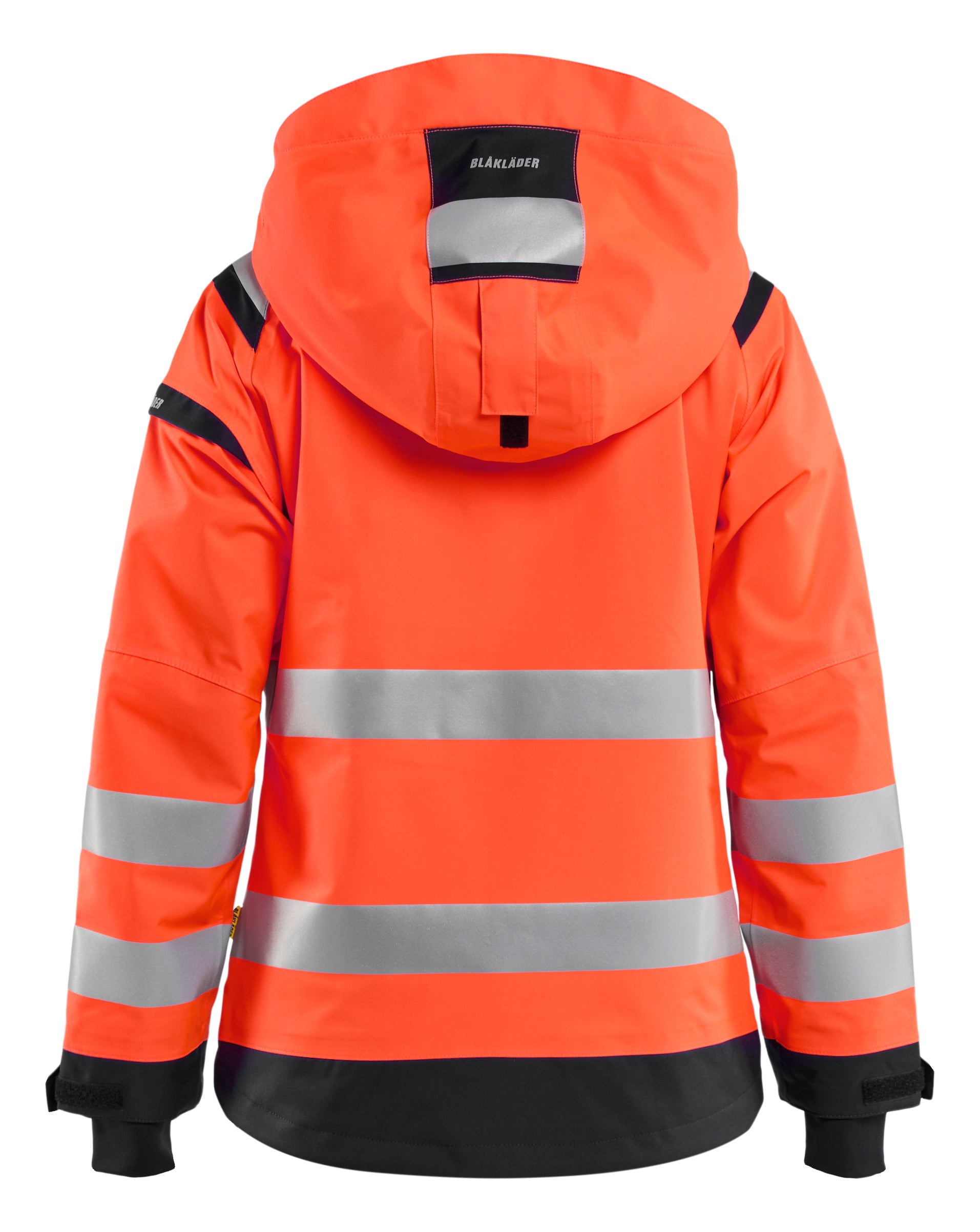 Blåkläder 4904 Dame High Vis Skaljakke detalje med logo
