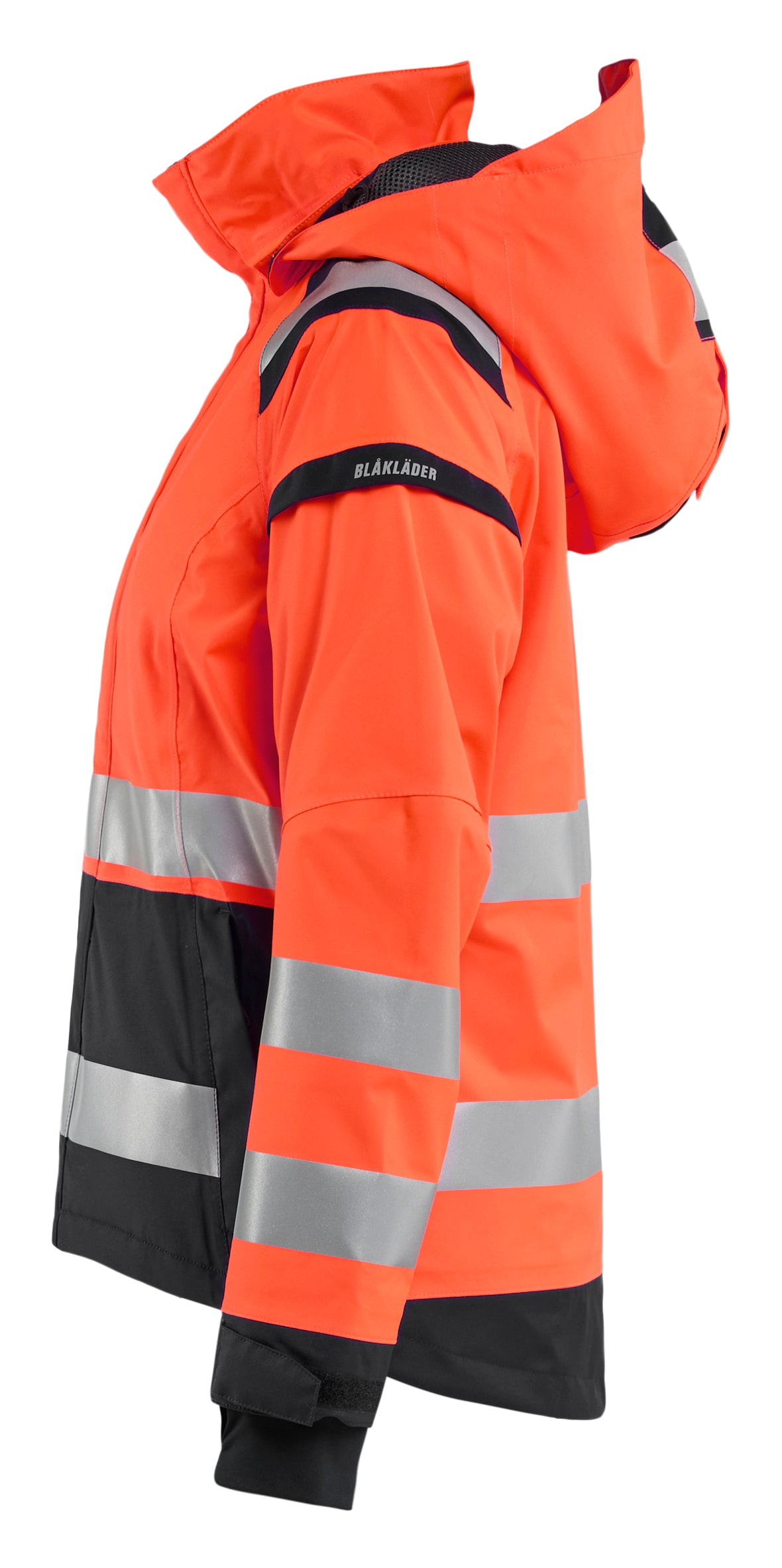Blåkläder 4904 Dame High Vis Skaljakke materiale med tryk