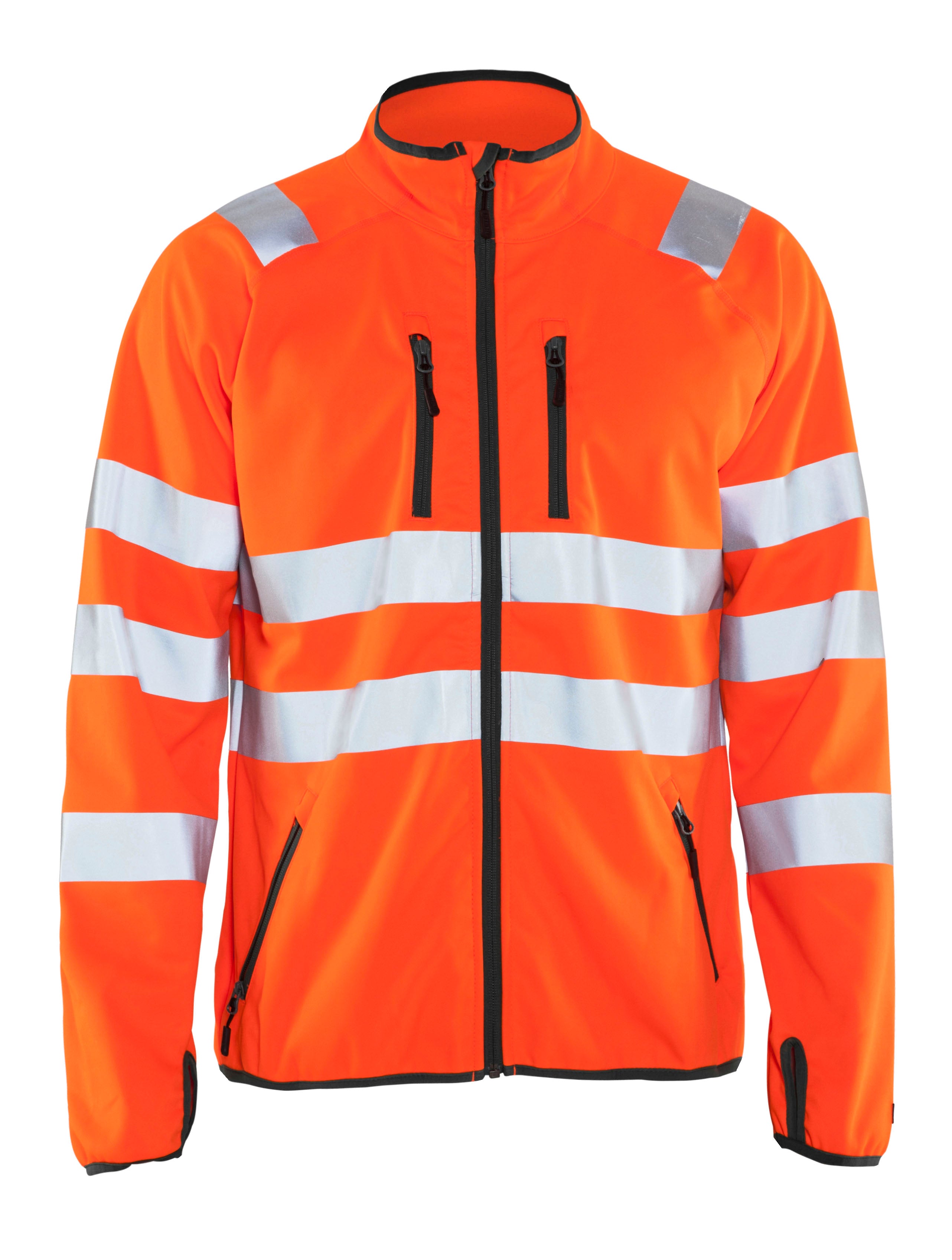 Blåkläder 4906 High Vis Softshell Jakke materiale med firmalogo