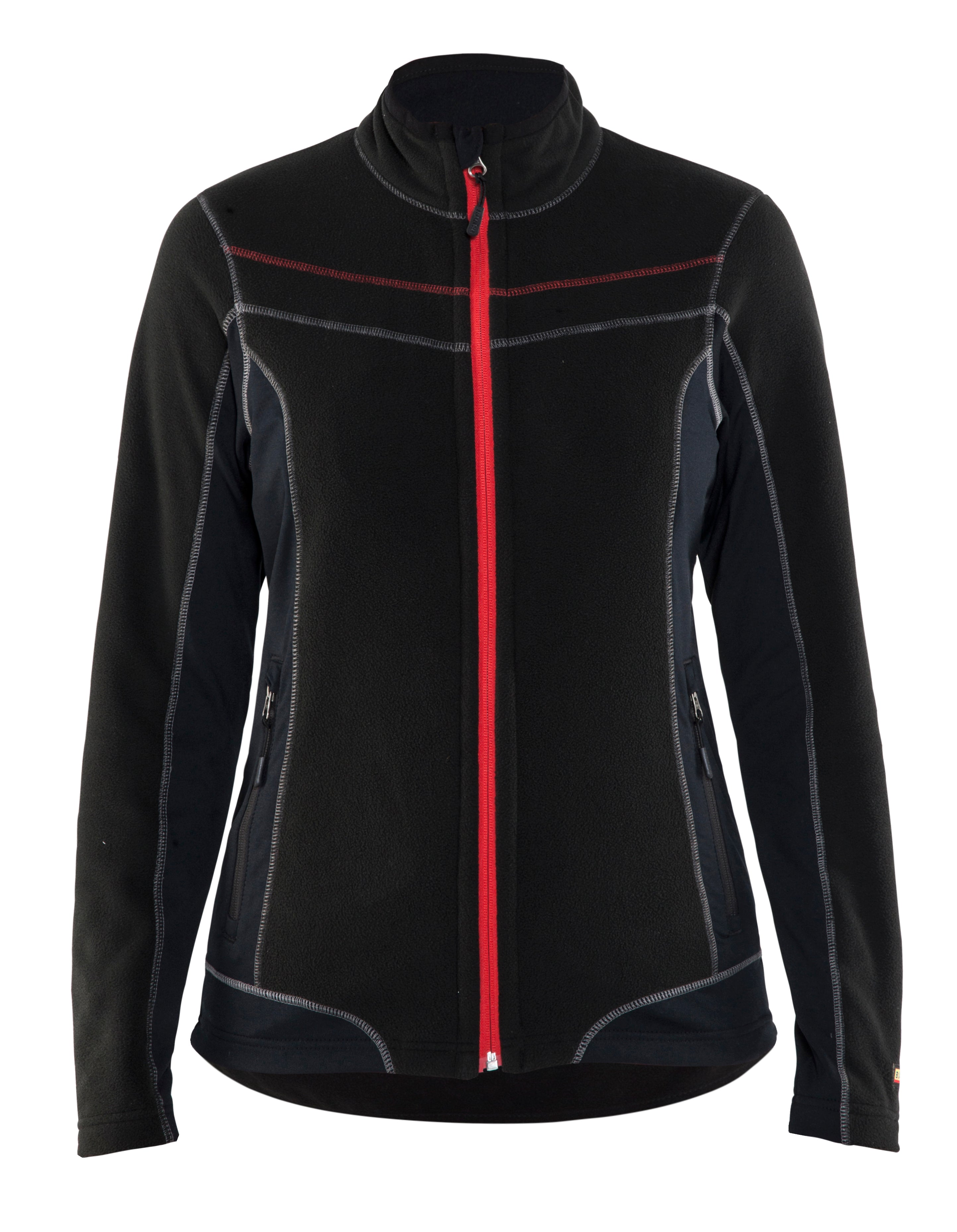 Blåkläder 4924 Dame Microfleece Jakke produktfoto med tryk