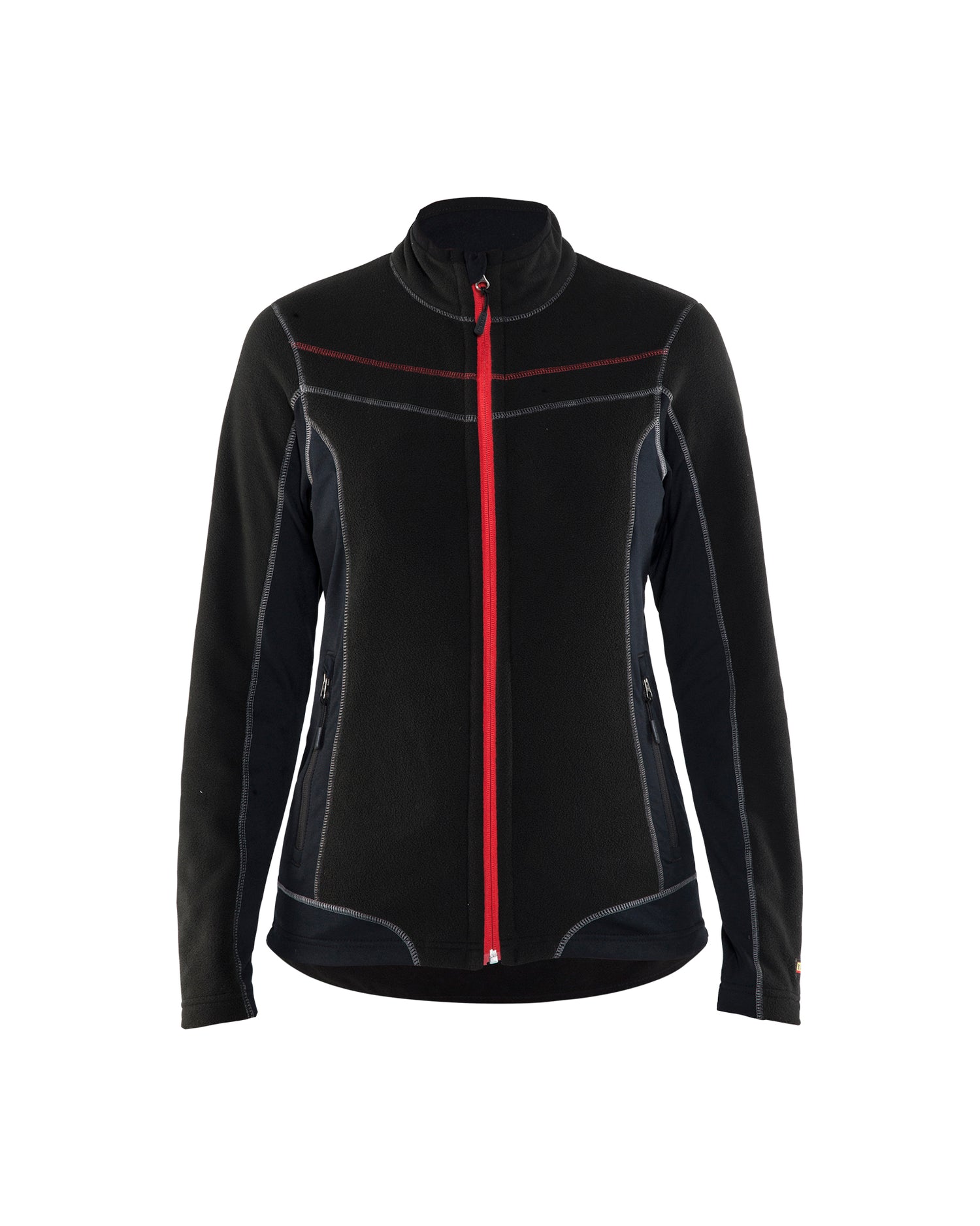 Blåkläder 4924 Dame Microfleece Jakke, Sort/Rød