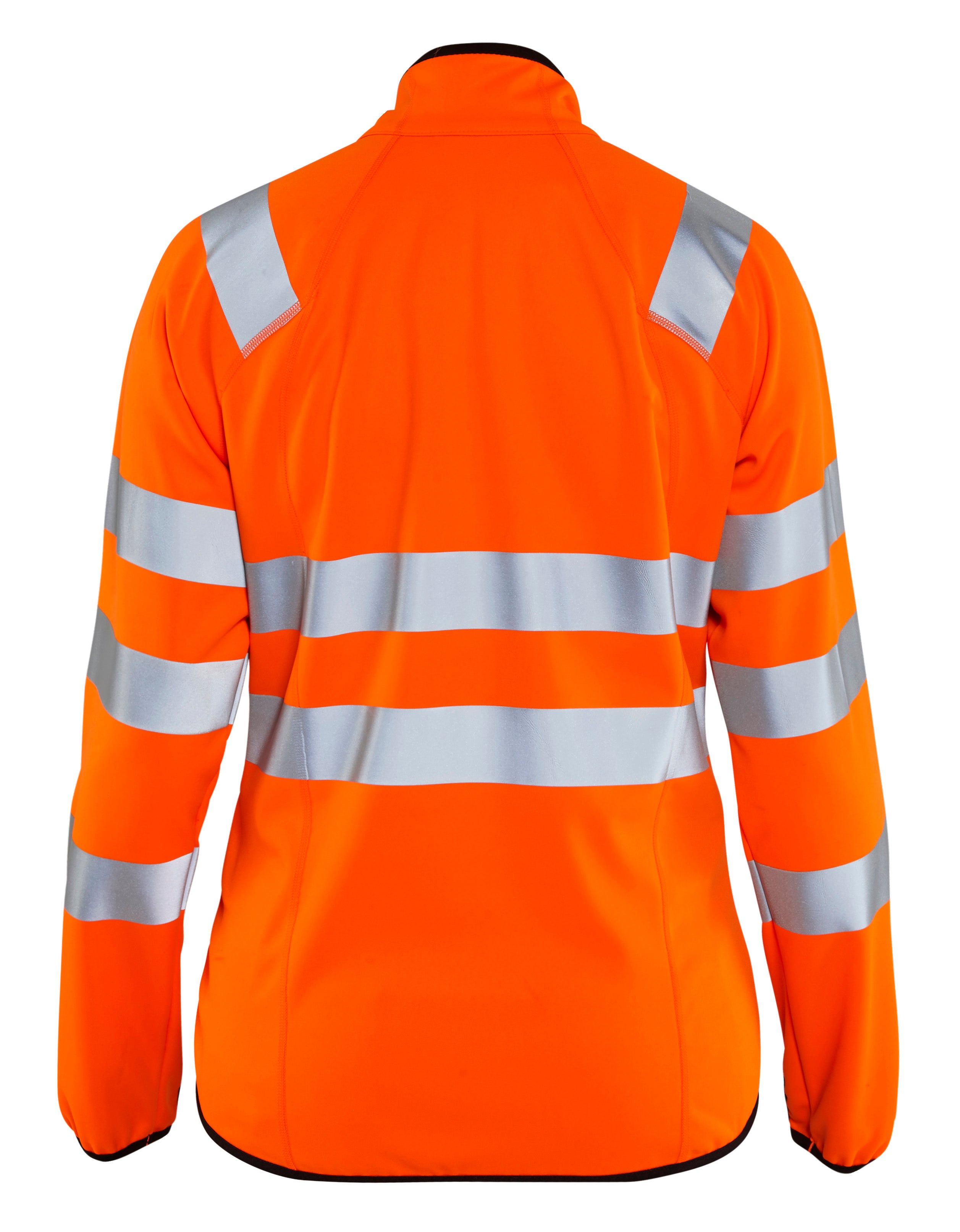 Blåkläder 4926 Dame High Vis Softshell Jakke nærbillede med logo