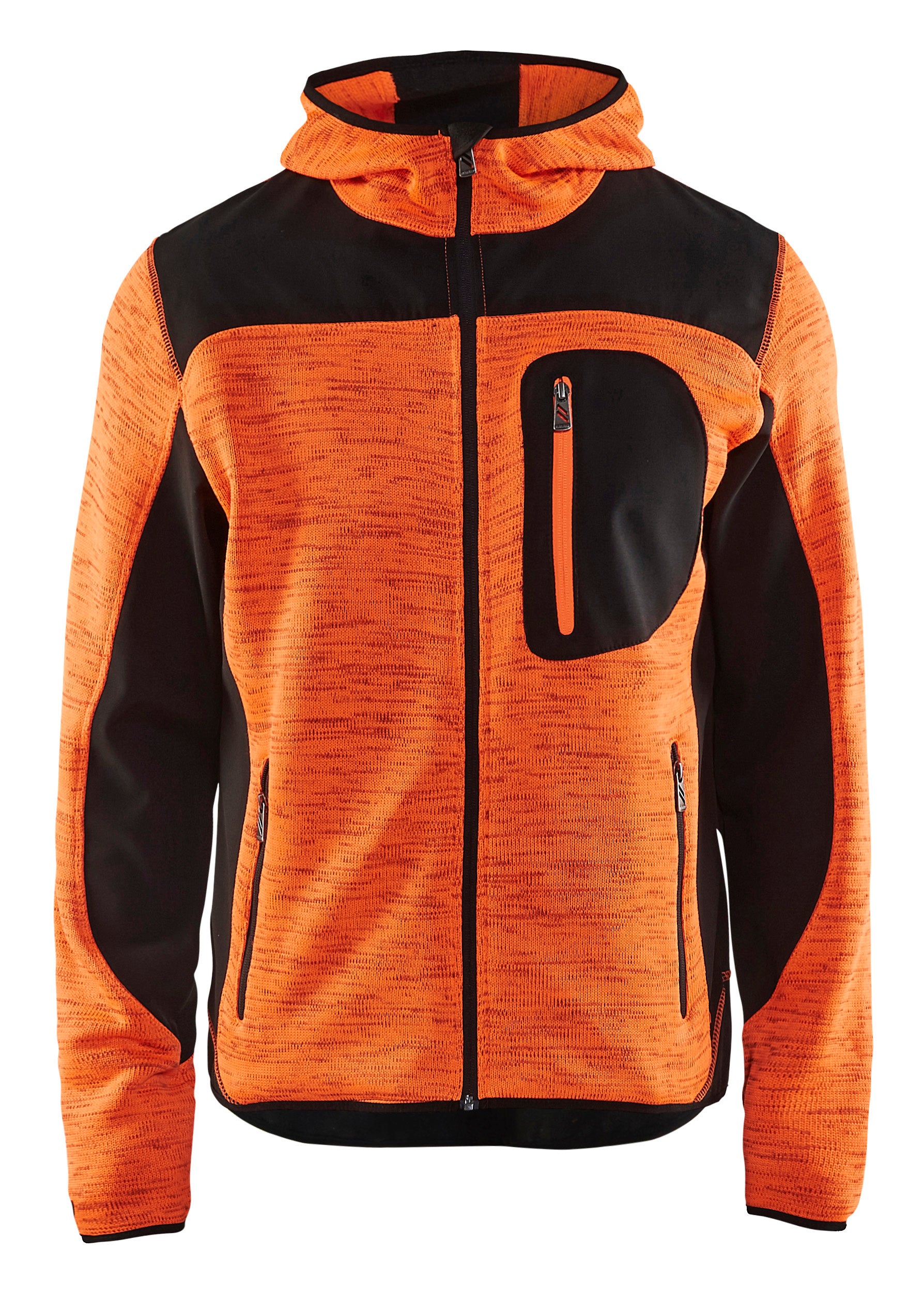 Blåkläder 4930 Strikket jakke med softshell detalje med firmalogo