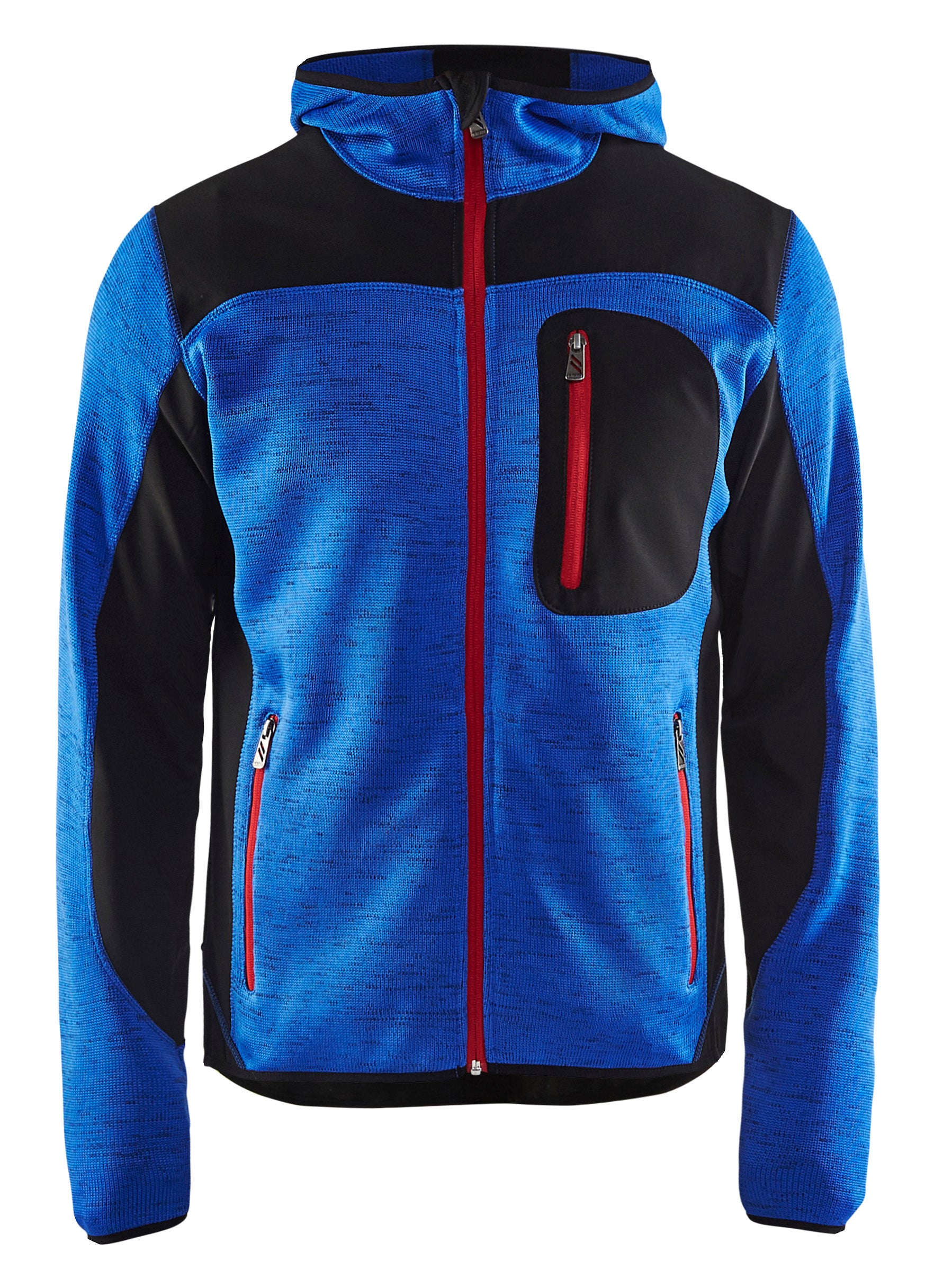 Blåkläder 4930 Strikket jakke med softshell produktbillede med firmalogo