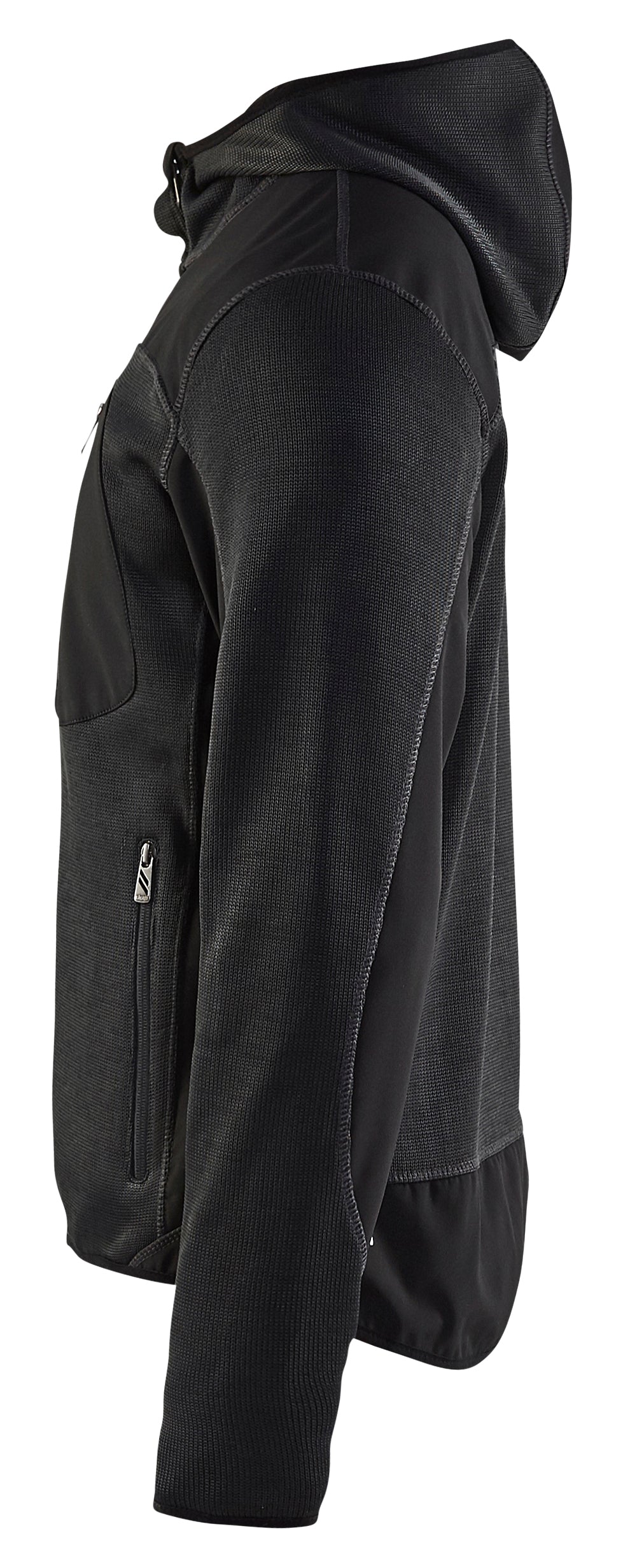 Blåkläder 4930 Strikket jakke med softshell materiale med tryk