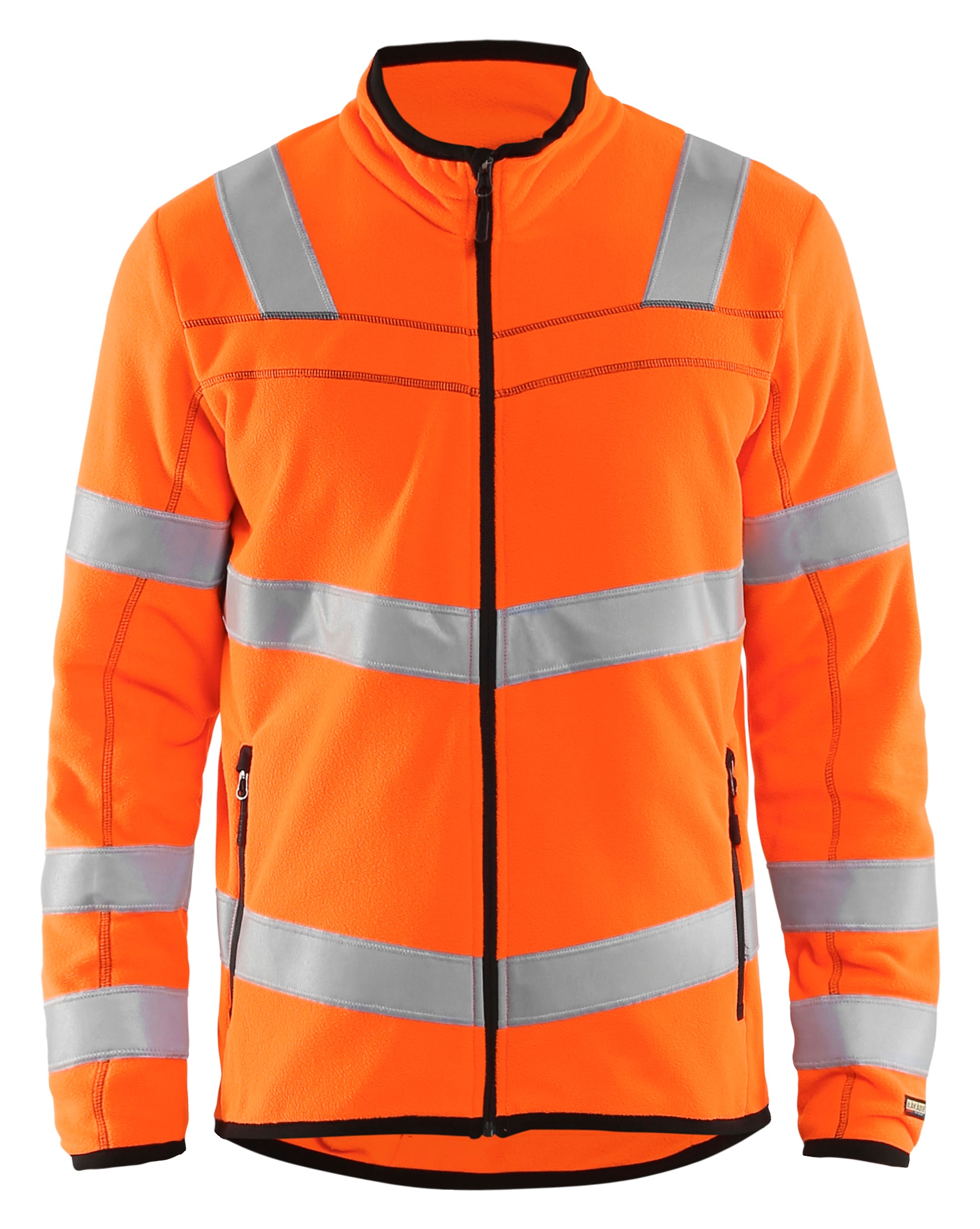 Blåkläder 4941 High Vis Microfleece Jakke materiale med firmalogo