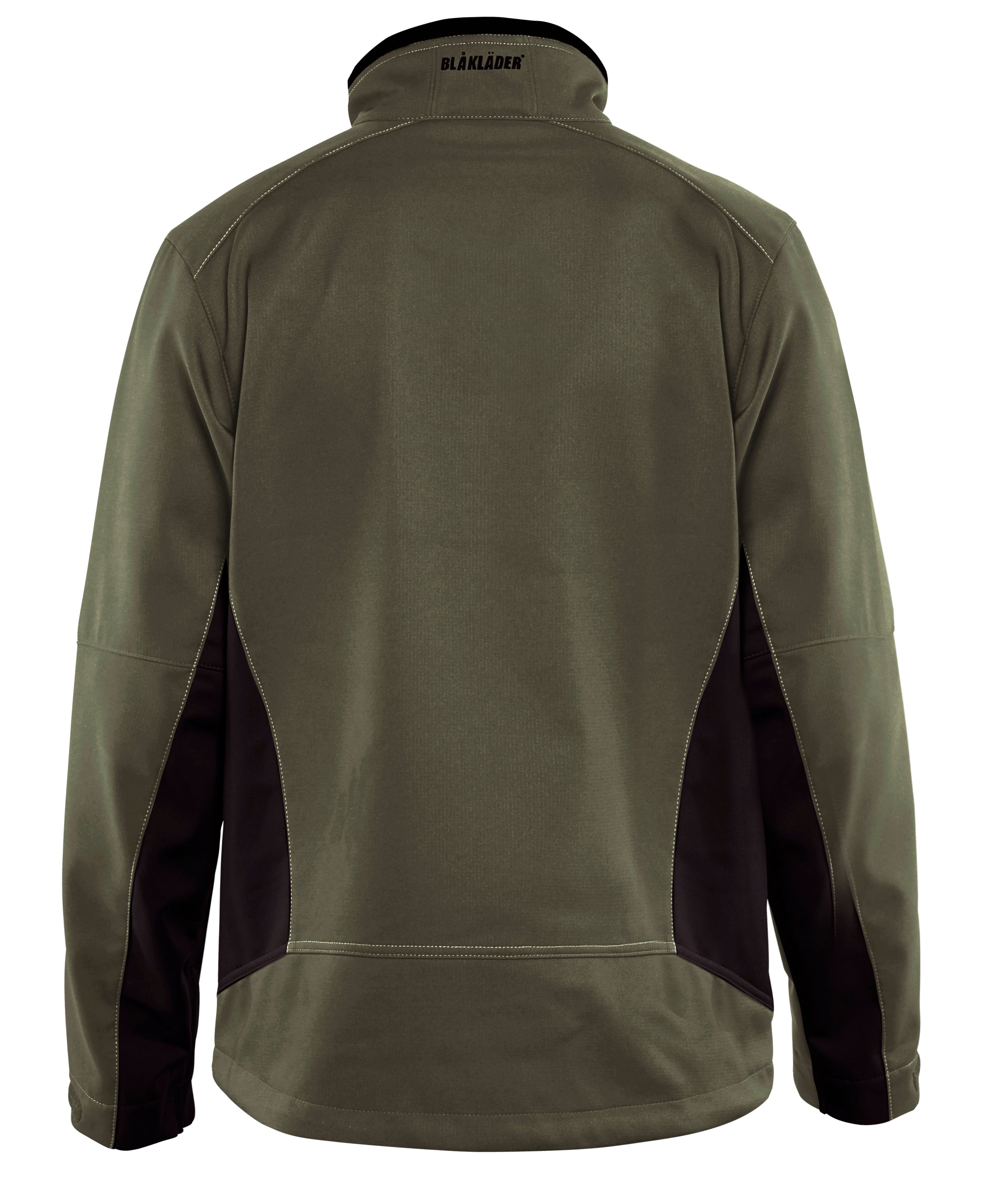 Blåkläder 4950 Softshell Jakke nærbillede med logo
