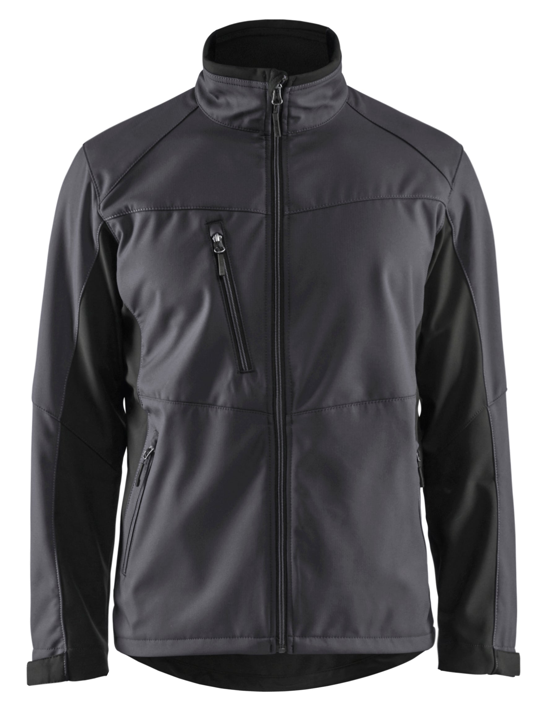 Blåkläder 4950 Softshell Jakke detalje med firmalogo