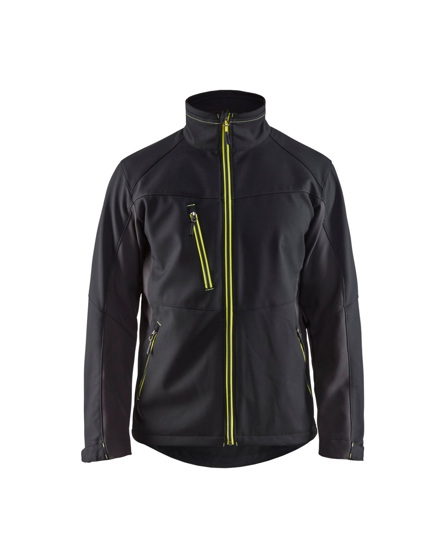 Blåkläder 4950 Softshell Jakke, Sort/High Vis Gul