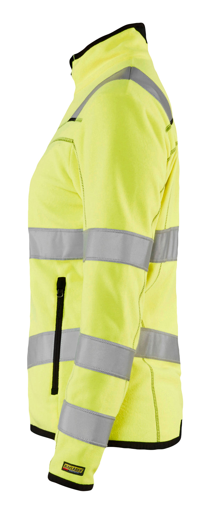Blåkläder 4966 Dame High Vis Microfleece Jakke produktfoto med tryk
