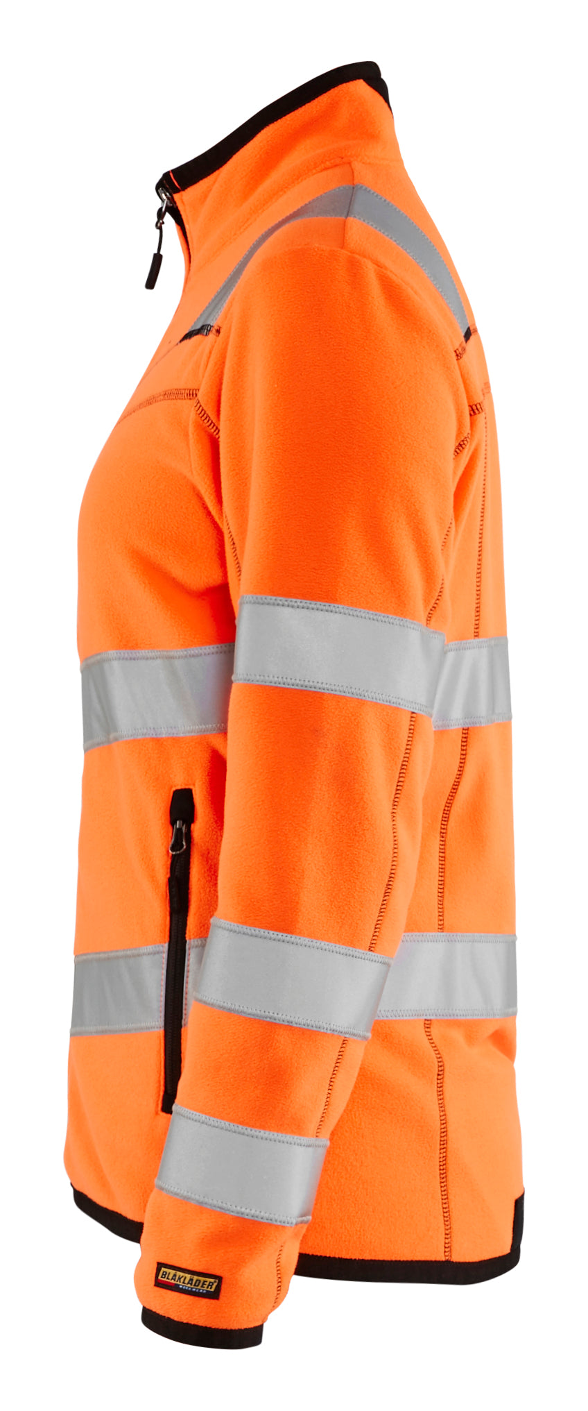 Blåkläder 4966 Dame High Vis Microfleece Jakke produktbillede med tryk