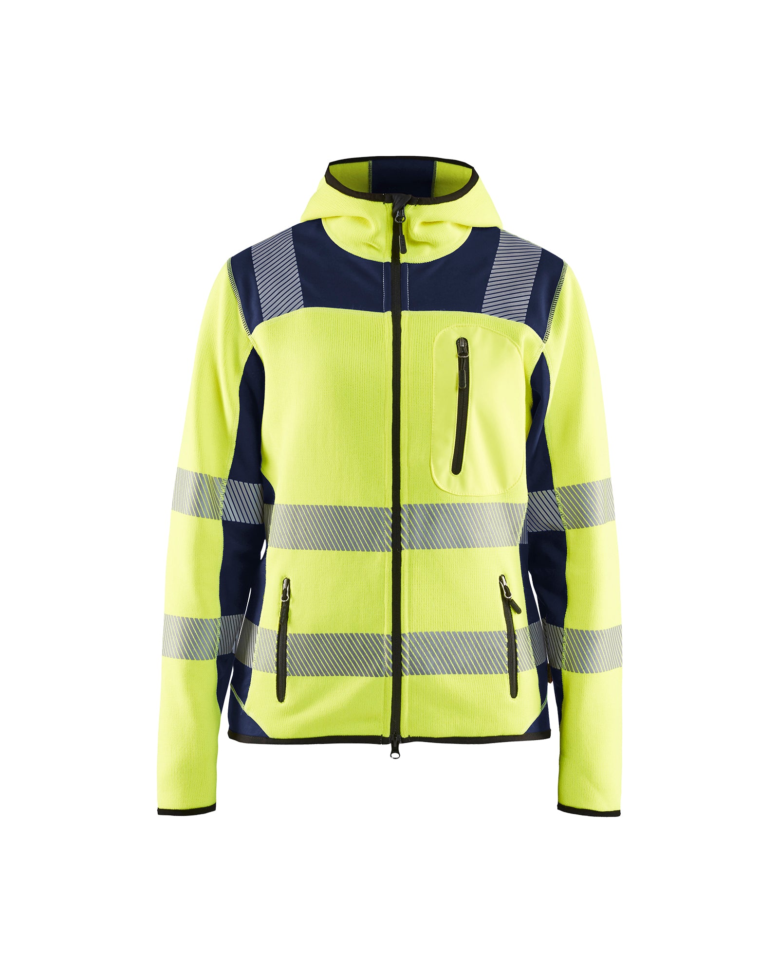 Blåkläder Dame High Vis Strikket Softshell Jakke