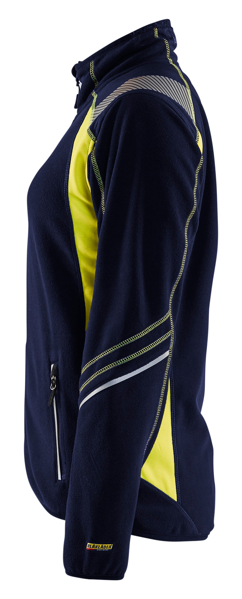 Blåkläder 4973 Dame Microfleece Jakke produktfoto med tryk